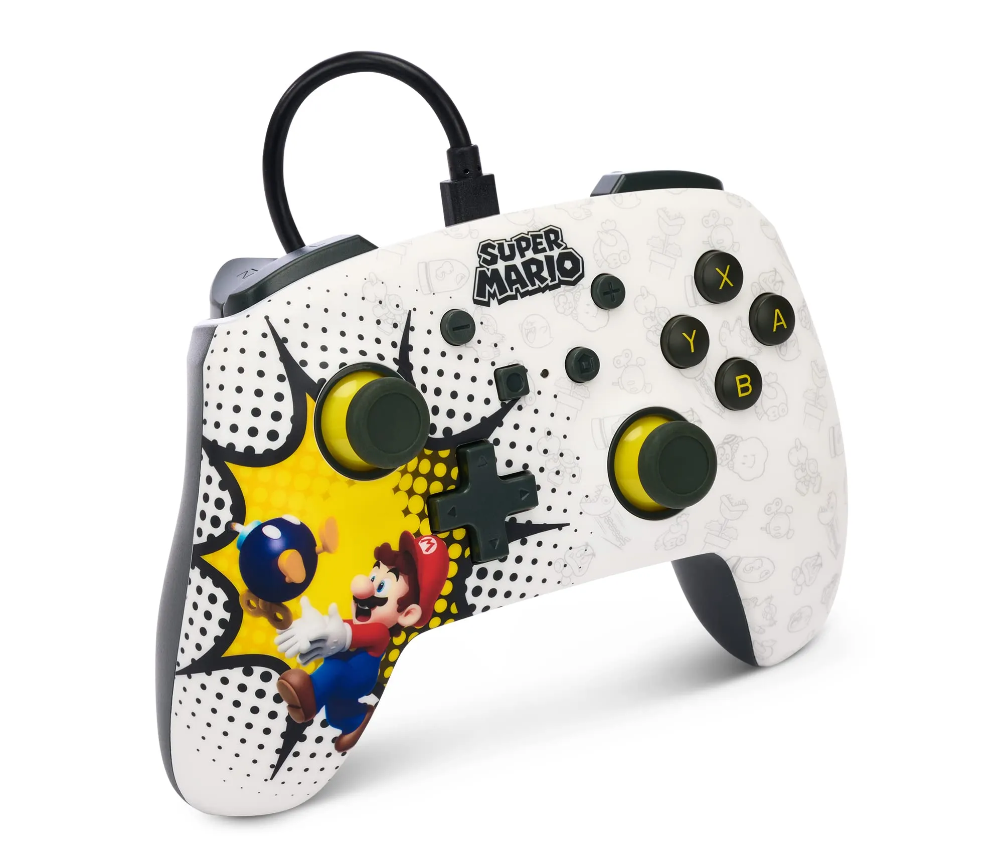 PowerA Controller Cablato Avanzato per Nintendo Switch - Bob-omb Blast - immagine 2