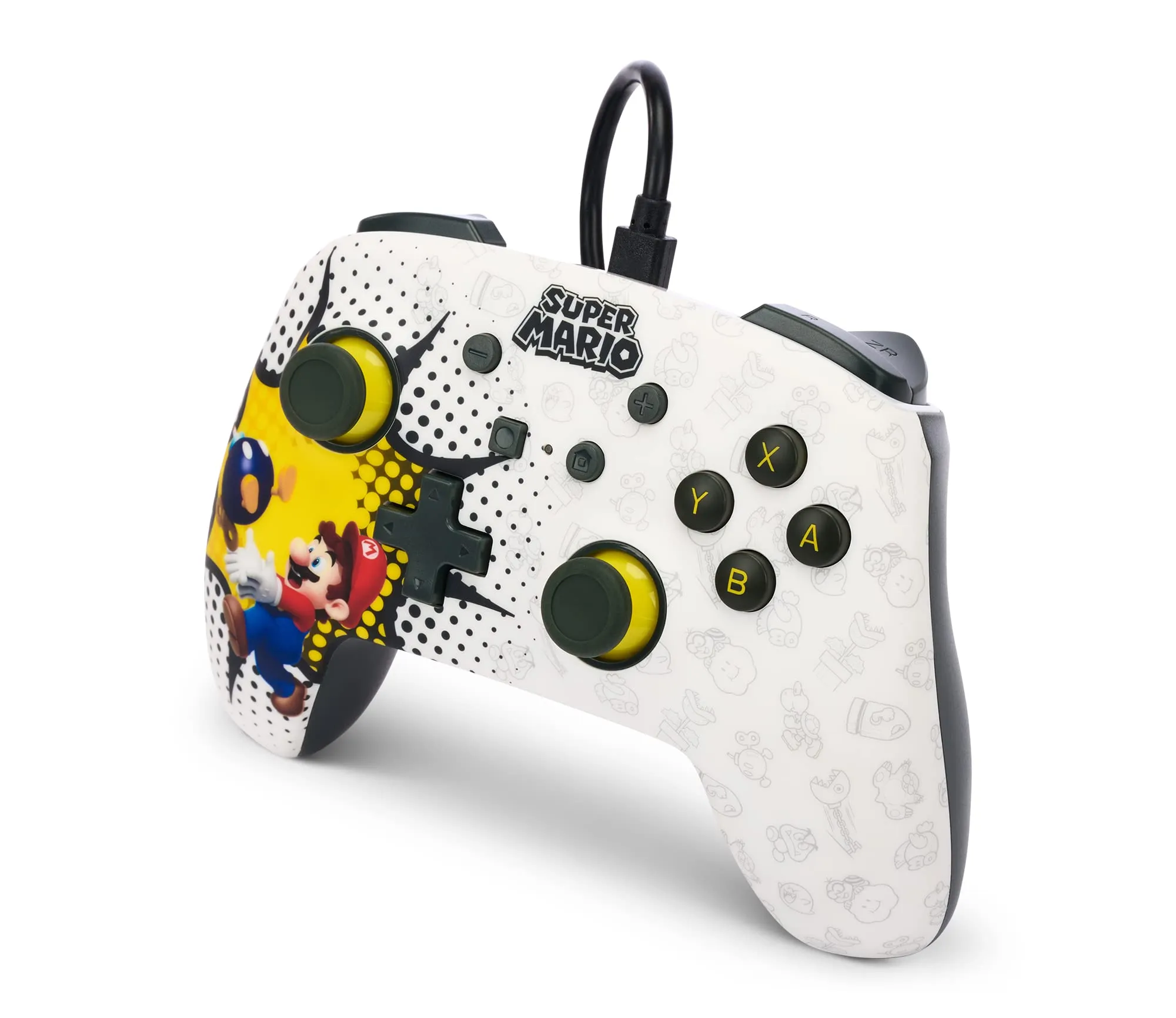 PowerA Controller Cablato Avanzato per Nintendo Switch - Bob-omb Blast - immagine 4