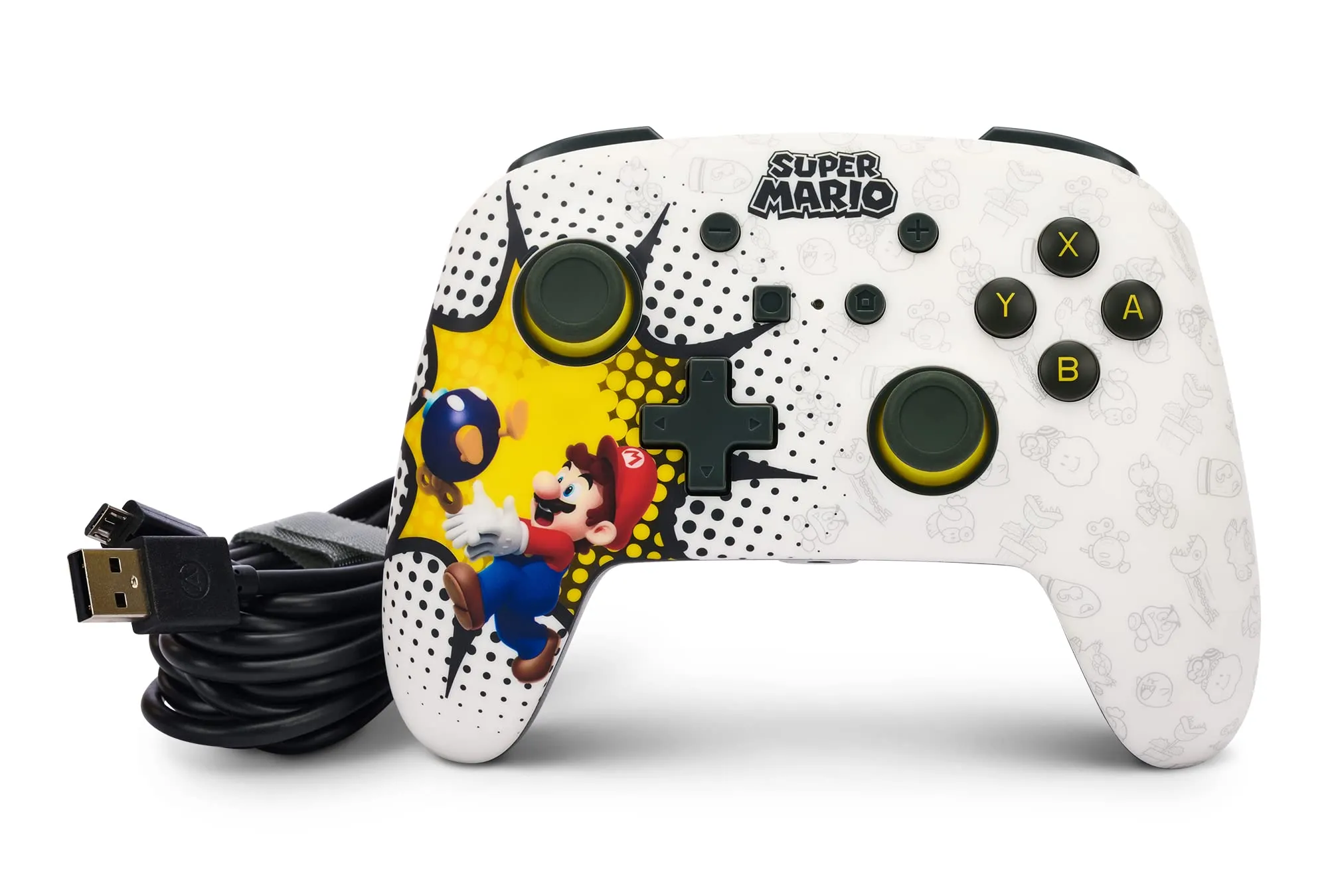 PowerA Controller Cablato Avanzato per Nintendo Switch - Bob-omb Blast - immagine 8