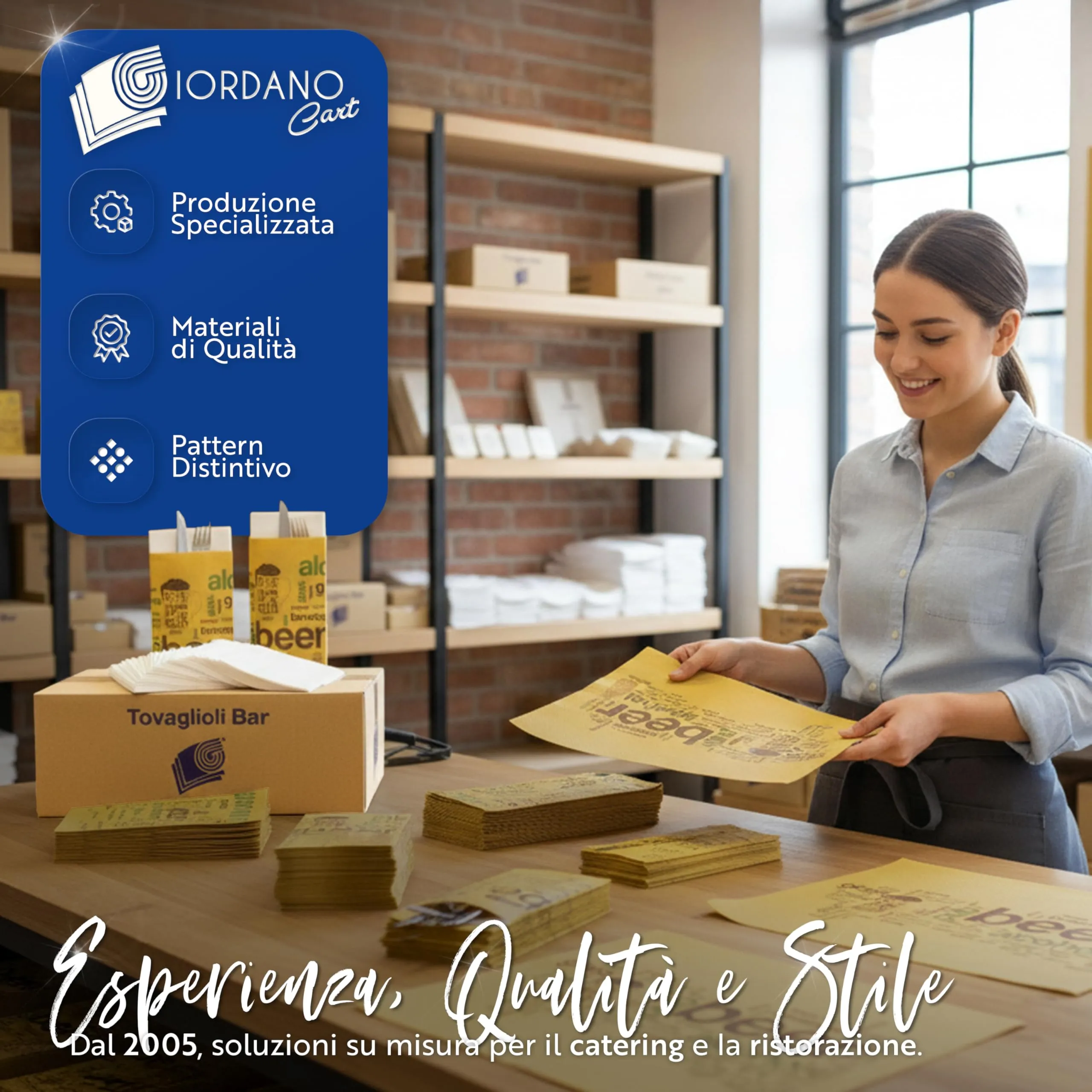 GIORDANO Cart Tovagliette in Carta Paglia Goffrata Stile Etnico, 250 pezzi - immagine 7