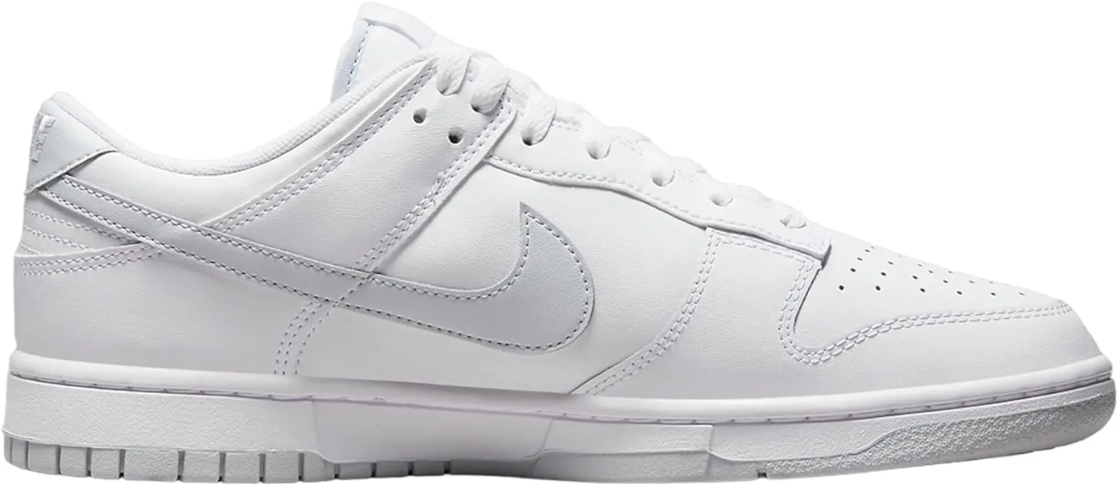 Nike Dunk Low Uomo, Bianco/Platino, 45 EU - immagine 2