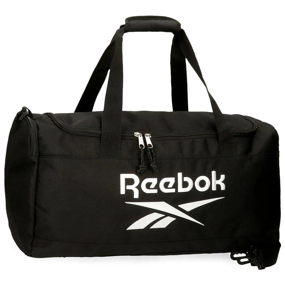 Reebok Boston Borsa da viaggio nera, Poliestere, 55x28,5x21 cm, 32,92L - immagine 1