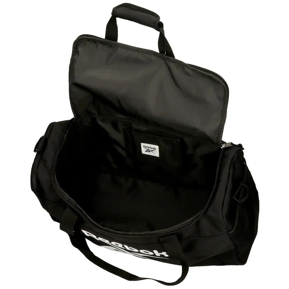 Reebok Boston Borsa da viaggio nera, Poliestere, 55x28,5x21 cm, 32,92L - immagine 4