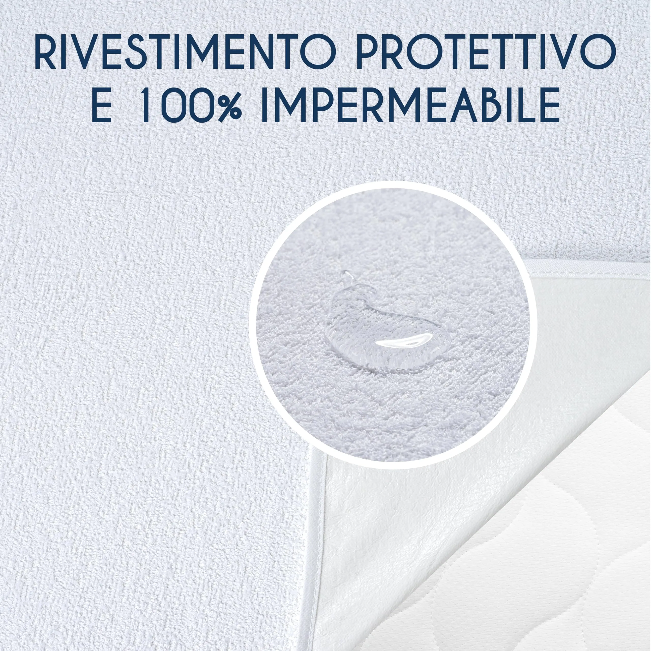 Dreamzie Coprimaterasso Singolo Impermeabile, 70x200cm, Cotone - immagine 3