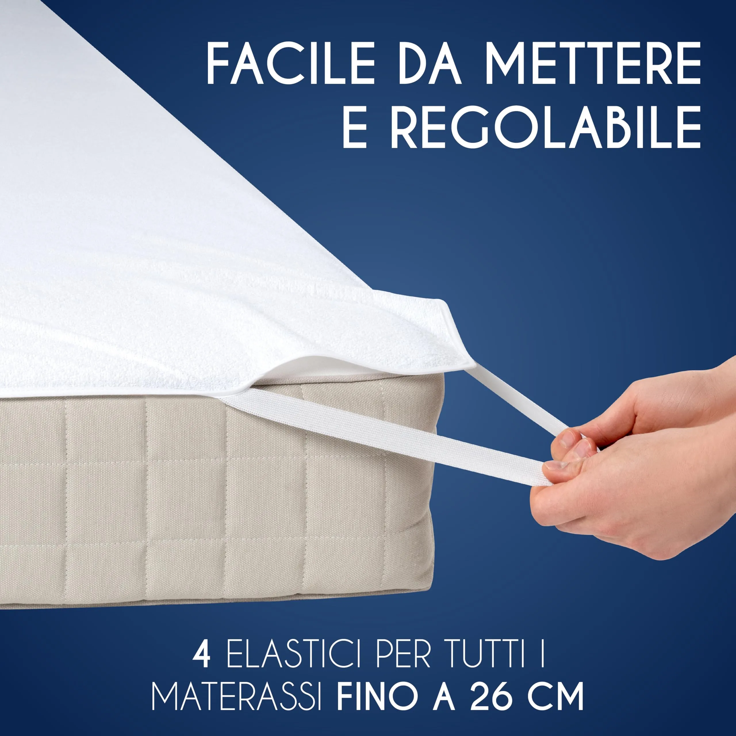 Dreamzie Coprimaterasso Singolo Impermeabile, 70x200cm, Cotone - immagine 4