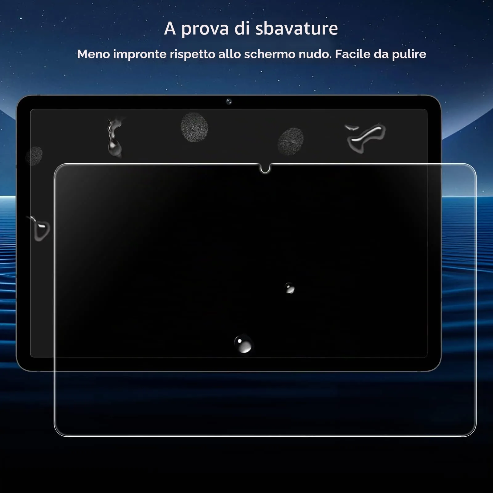 JETech Pellicola Protettiva in Vetro Temperato per Samsung Galaxy Tab S8/S7 11", 2 Pezzi - immagine 7