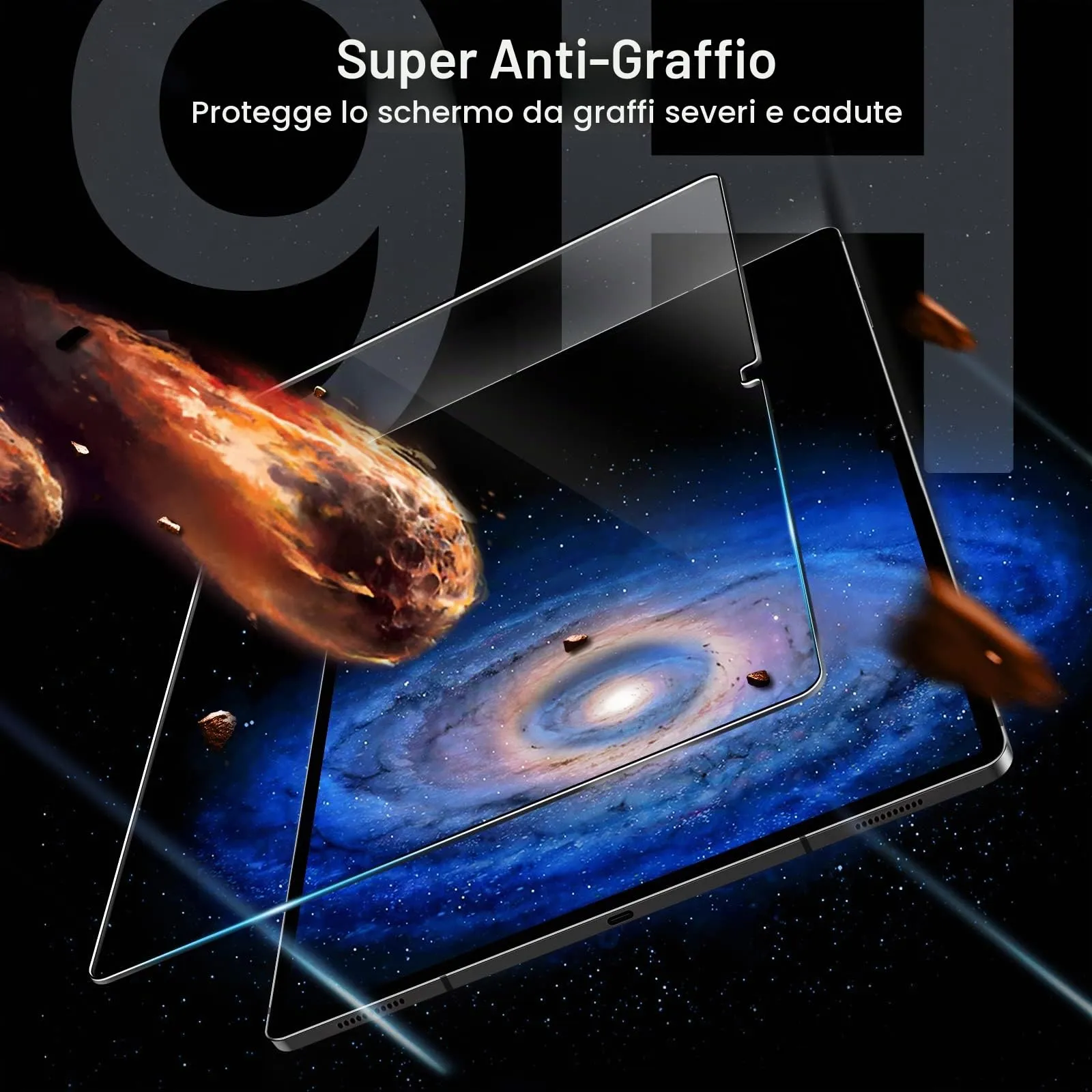 JETech Pellicola Protettiva in Vetro Temperato per Samsung Galaxy Tab S8 Ultra 14,6", 2 Pezzi - immagine 4