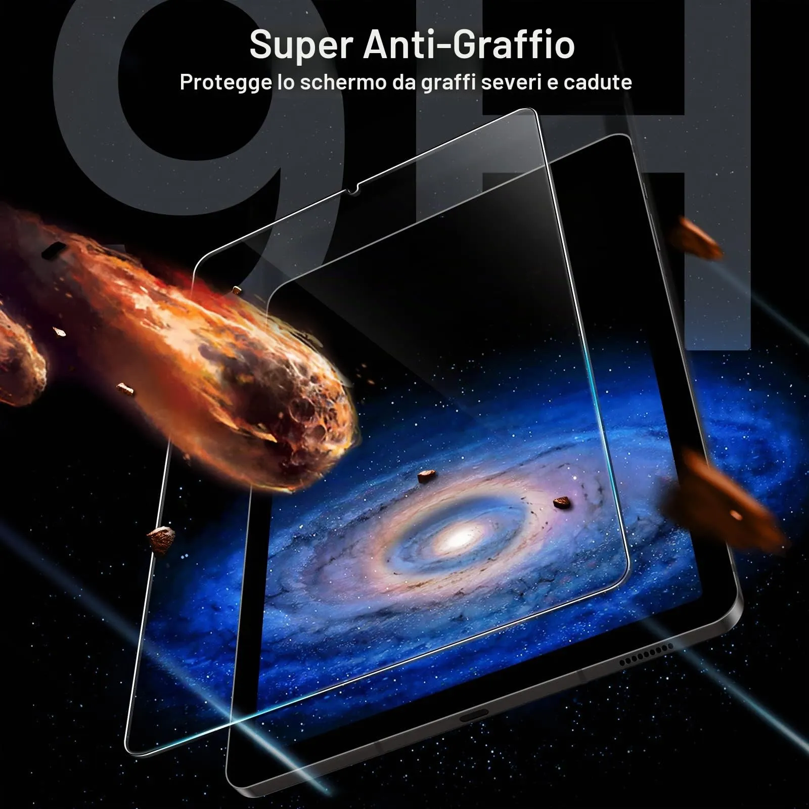 JETech Pellicola Protettiva in Vetro Temperato per Samsung Galaxy Tab S6 Lite 10,4", 2 Pezzi - immagine 4