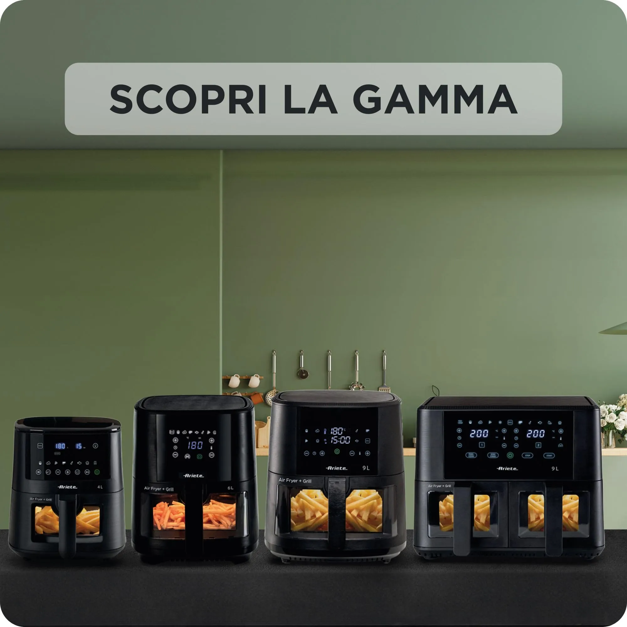 Ariete 4626 Friggitrice ad aria 6L, 1300W, Nero - immagine 6