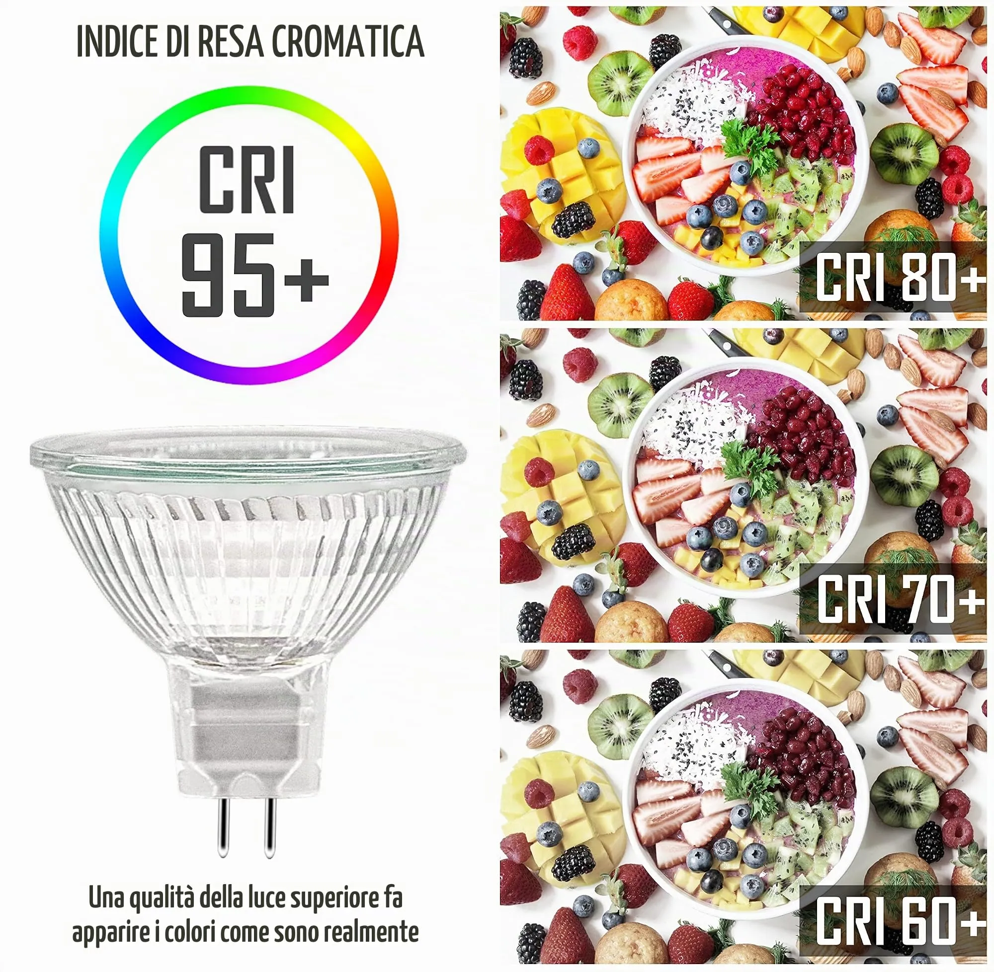 CLAR Lampadina Alogena 35W 12V Faretto Dicroico, Confezione da 10 - immagine 6