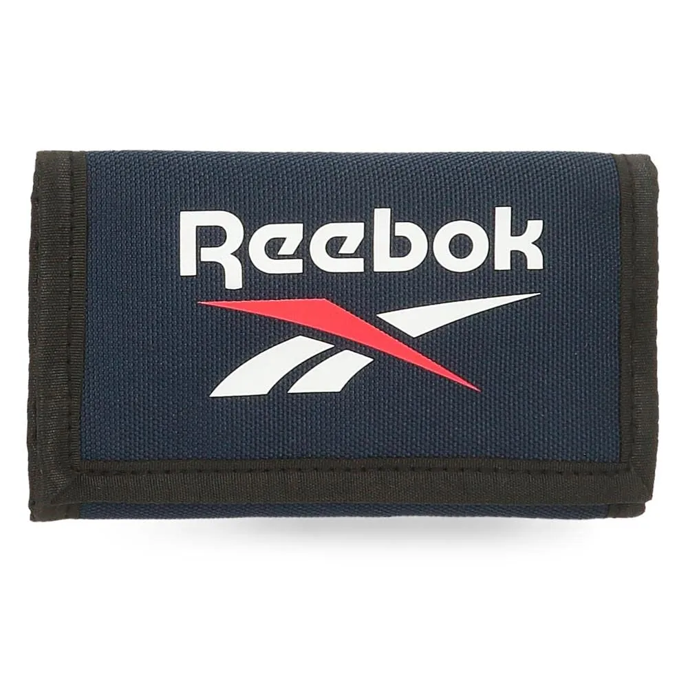Reebok Boston Portafoglio con Portamonete Blu, Poliestere, 13x8x2,5 cm - immagine 1