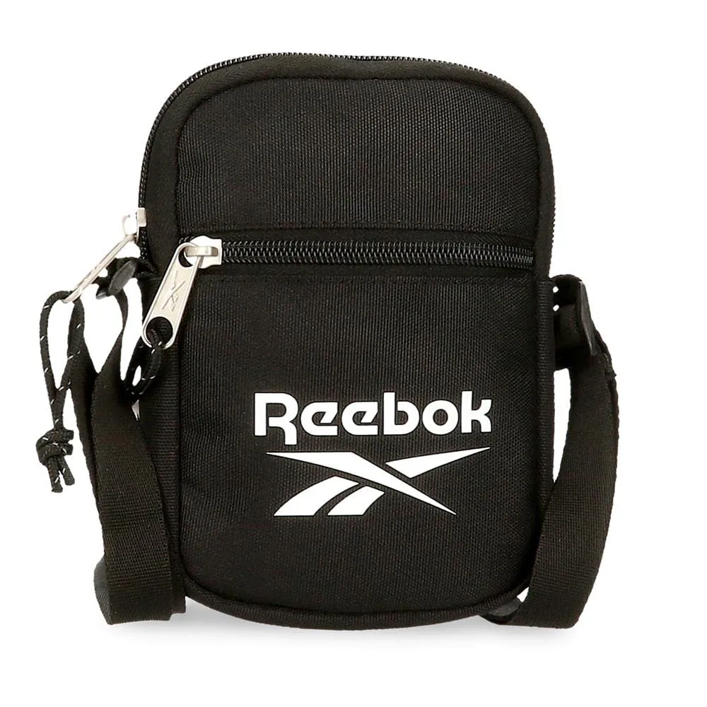 Reebok Boston Borsa a tracolla piccola, Nero, Poliestere, 12x17x2,5 cm - immagine 1