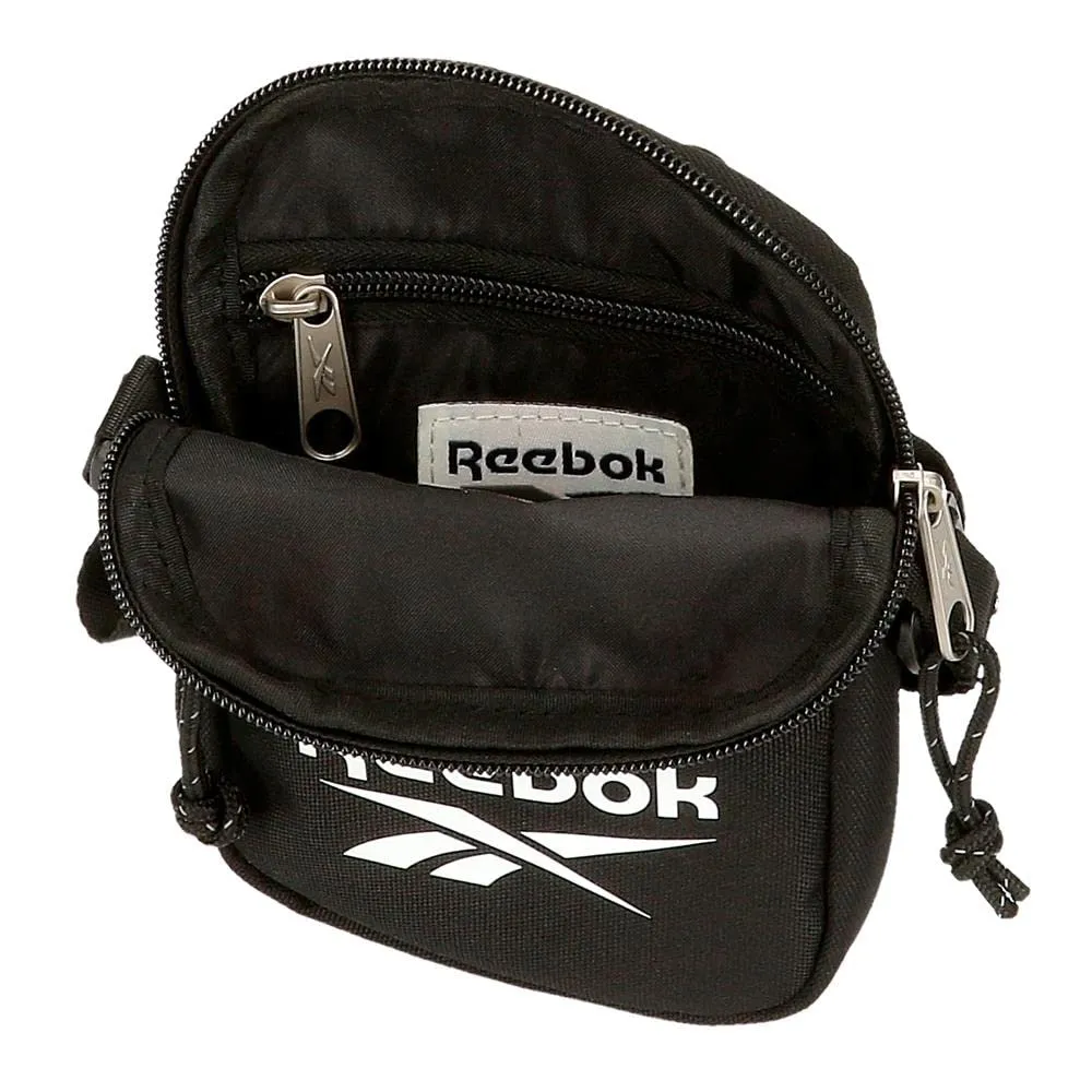 Reebok Boston Borsa a tracolla piccola, Nero, Poliestere, 12x17x2,5 cm - immagine 3