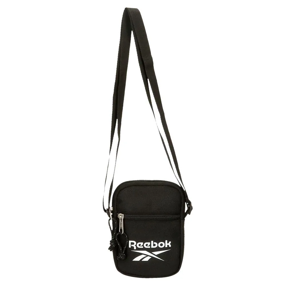 Reebok Boston Borsa a tracolla piccola, Nero, Poliestere, 12x17x2,5 cm - immagine 6
