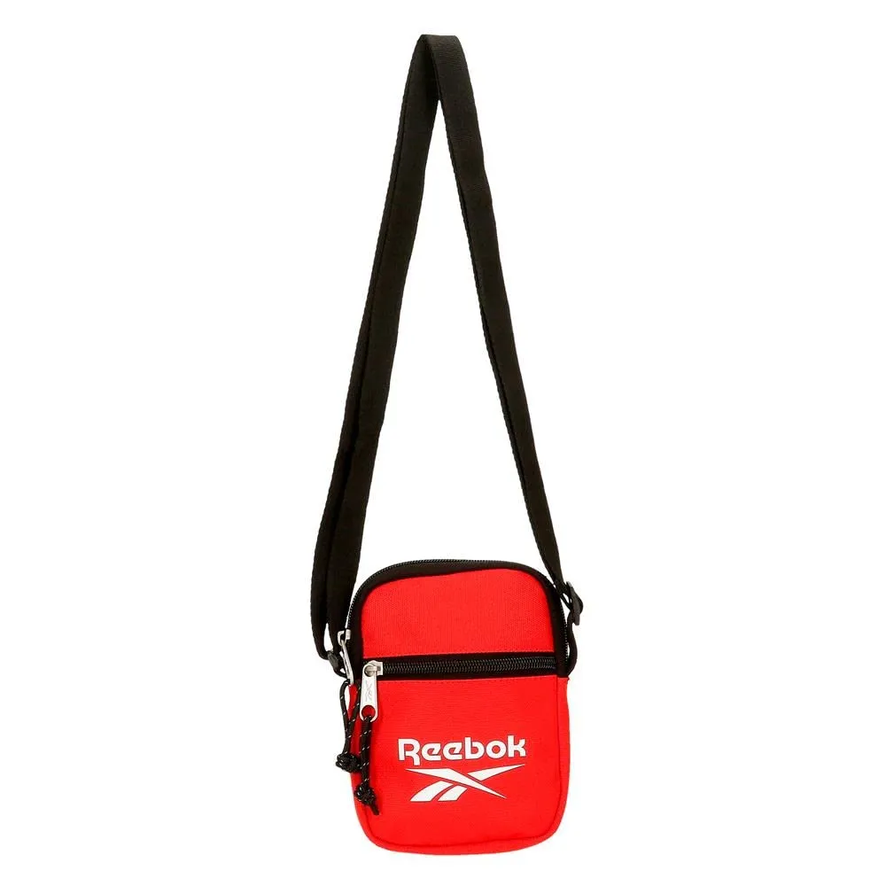 Reebok Boston Borsa a Tracolla Piccola Rossa, Poliestere, 12x17x2,5 cm - immagine 6