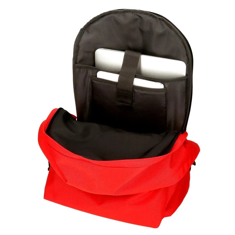 Reebok Zaino per laptop a doppio scomparto 15.6", Rosso, Poliestere, 23.87L - immagine 4