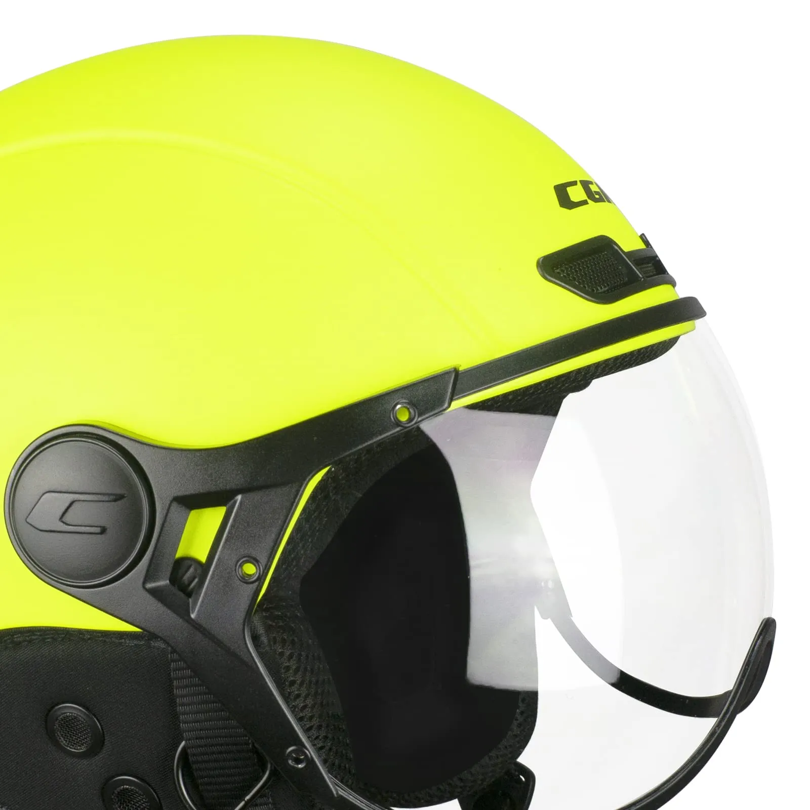 CGM 801A EBI MONO Casco Bici, Sci, E-bike - Giallo fluo opaco, XL (60cm) - immagine 4