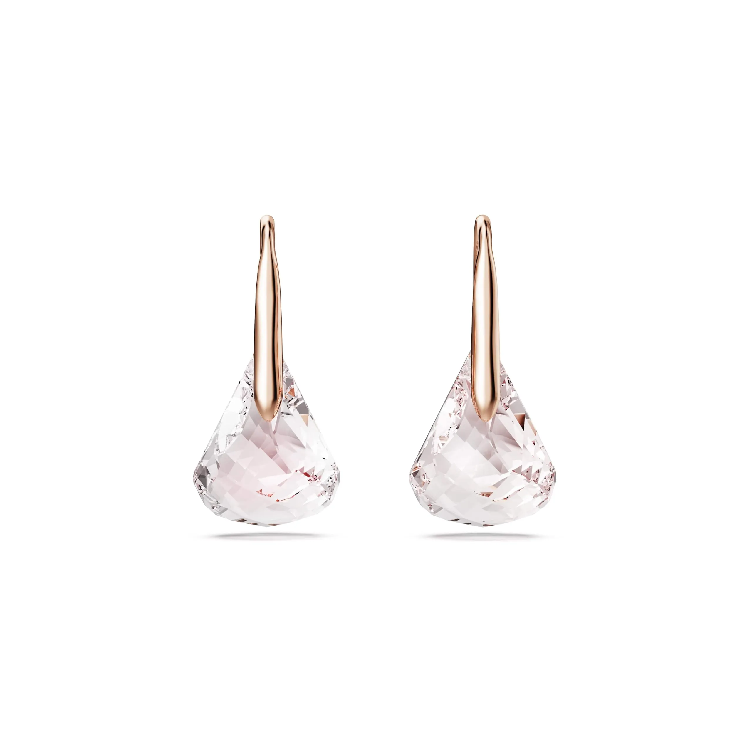 Swarovski Lunar Orecchini Pendenti, Rosa, Placcato Color Oro Rosa - immagine 3