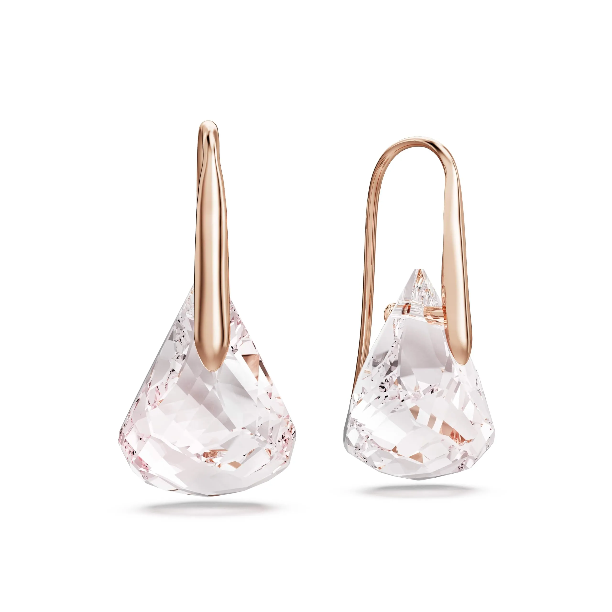 Swarovski Lunar Orecchini Pendenti, Rosa, Placcato Color Oro Rosa - immagine 4