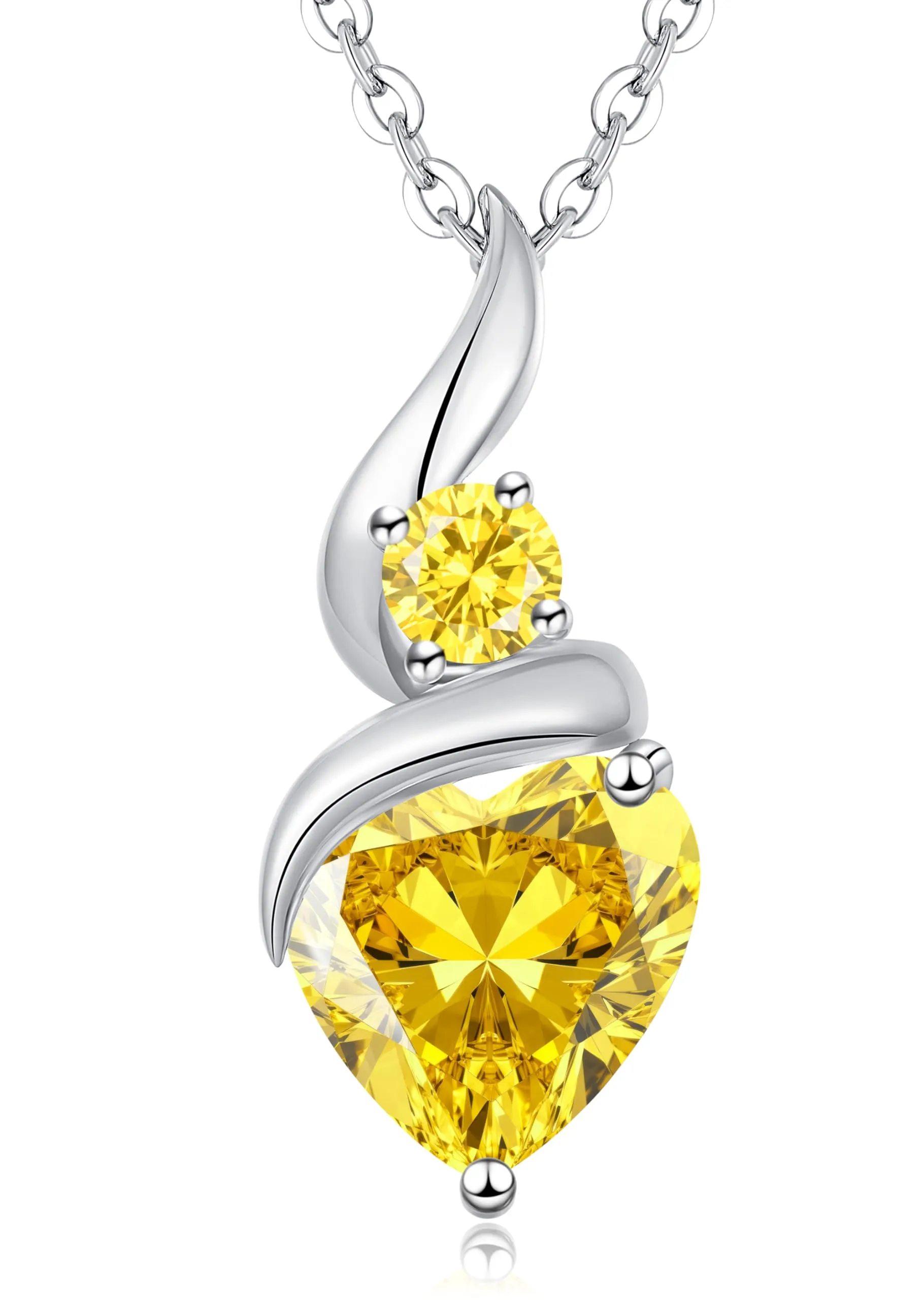 Louisa Secret Collana Donna in Argento 925 Fiamma Cuore con Zirconio - immagine 1