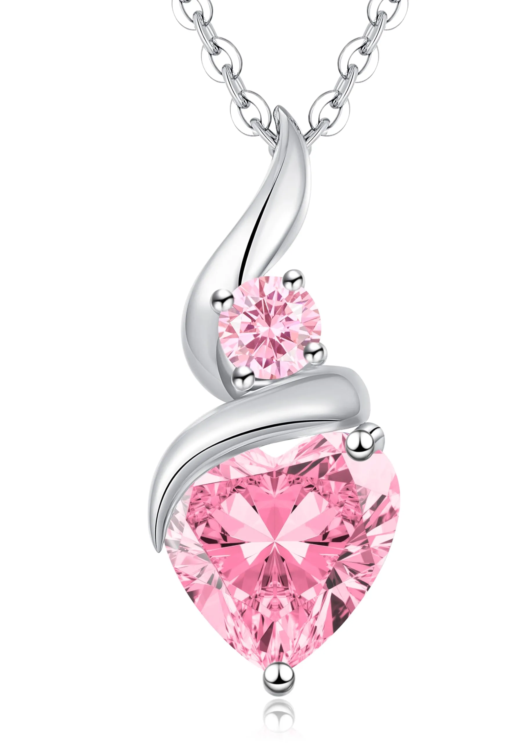 Louisa Secret Collana Donna in Argento 925 Fiamma Cuore con Zirconio - immagine 1