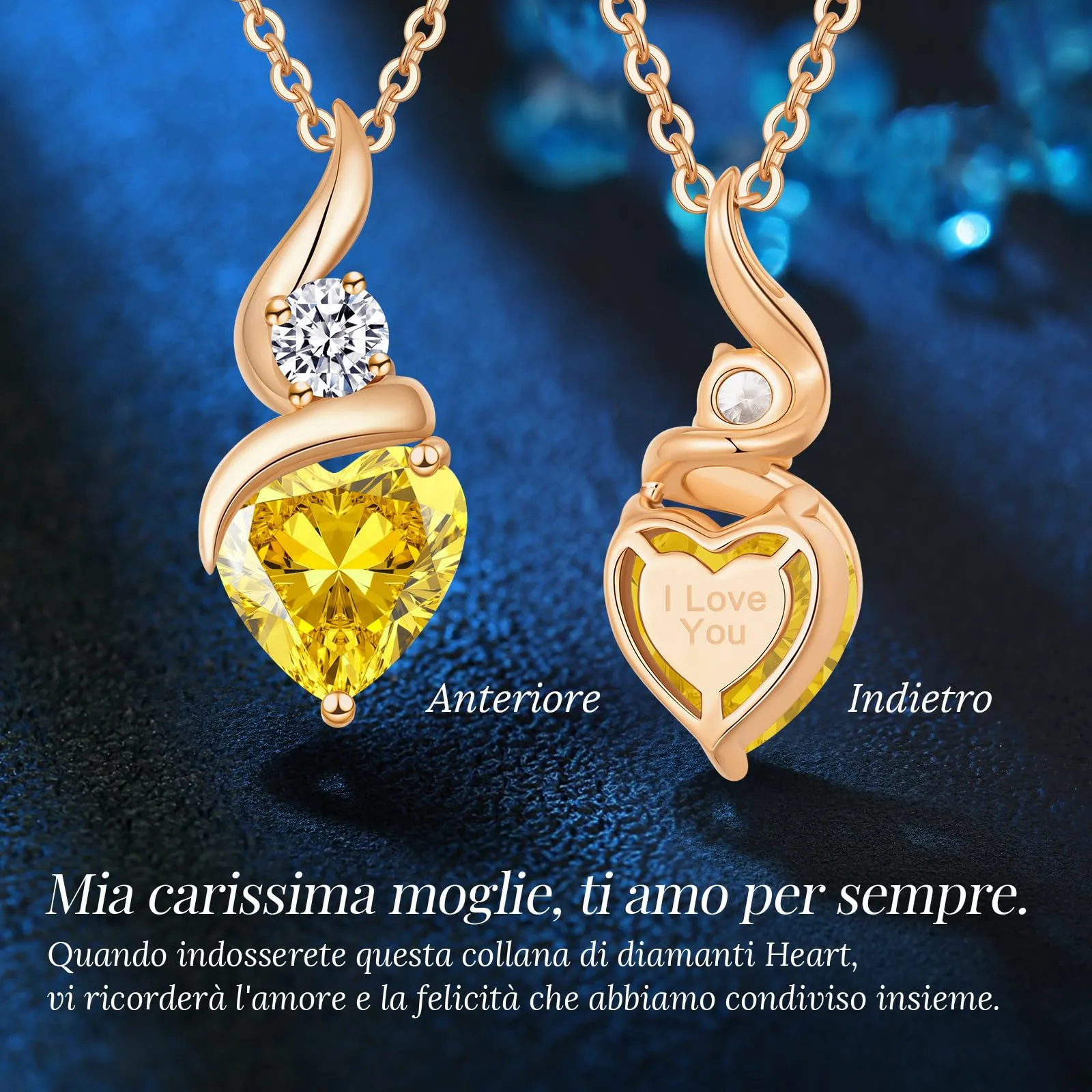 Louisa Secret Collana Donna in Argento 925 Fiamma Cuore con Zirconio - immagine 5