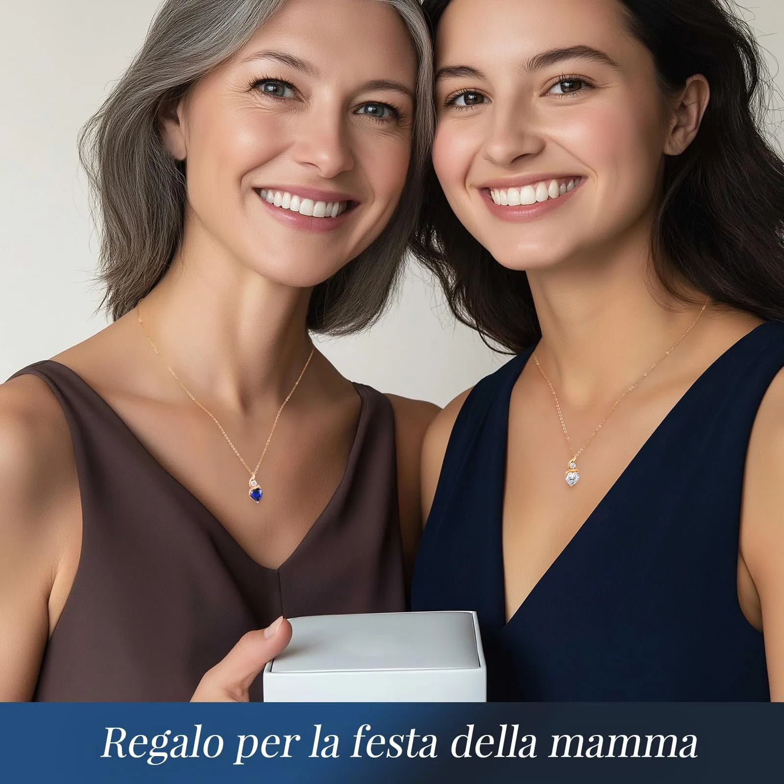 LOUISA SECRET Collana Donna in Argento 925 Fiamma Cuore con Zirconio - immagine 2