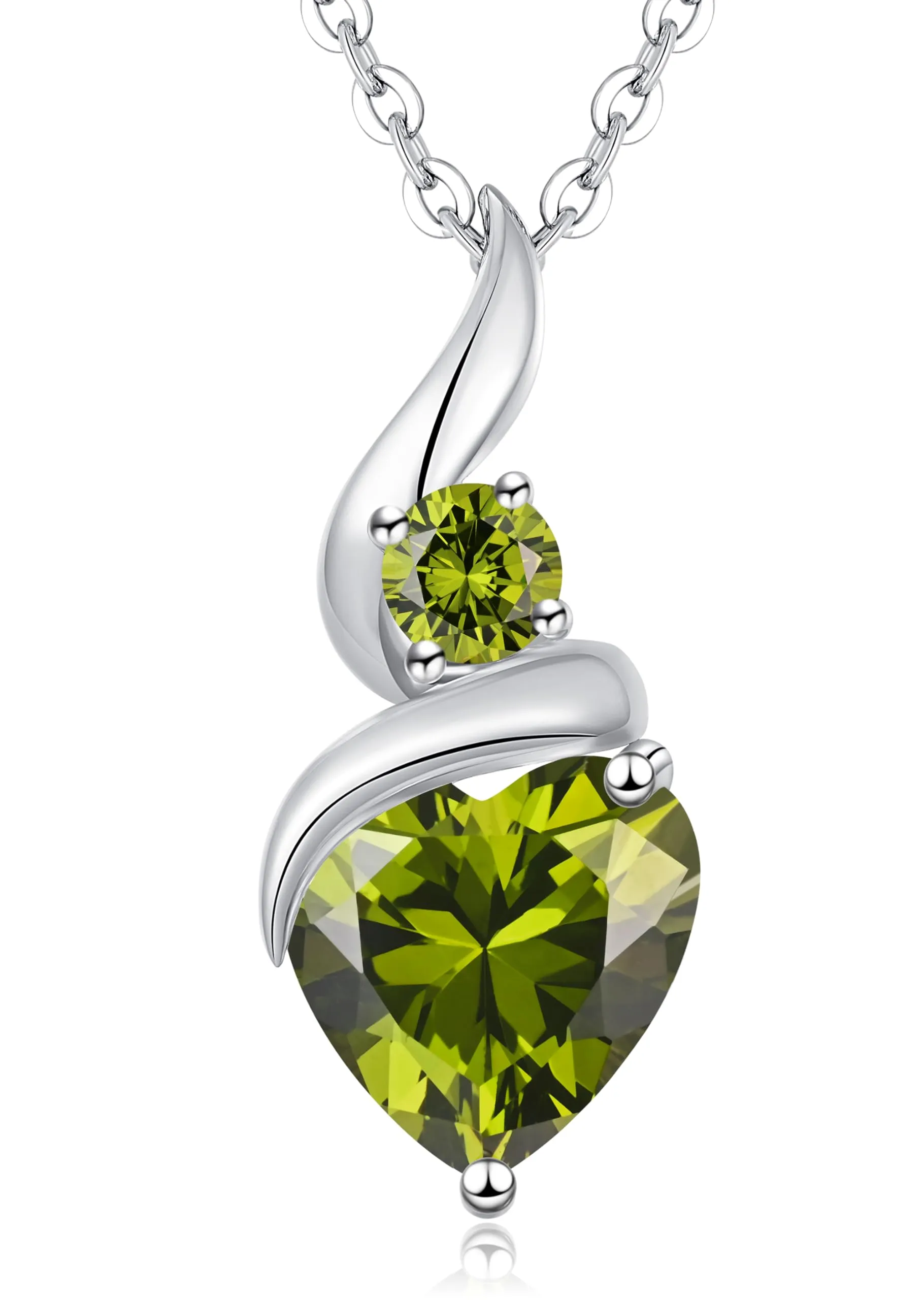 Louisa Secret Collana Donna in Argento 925 Fiamma Cuore con Zirconio - immagine 1