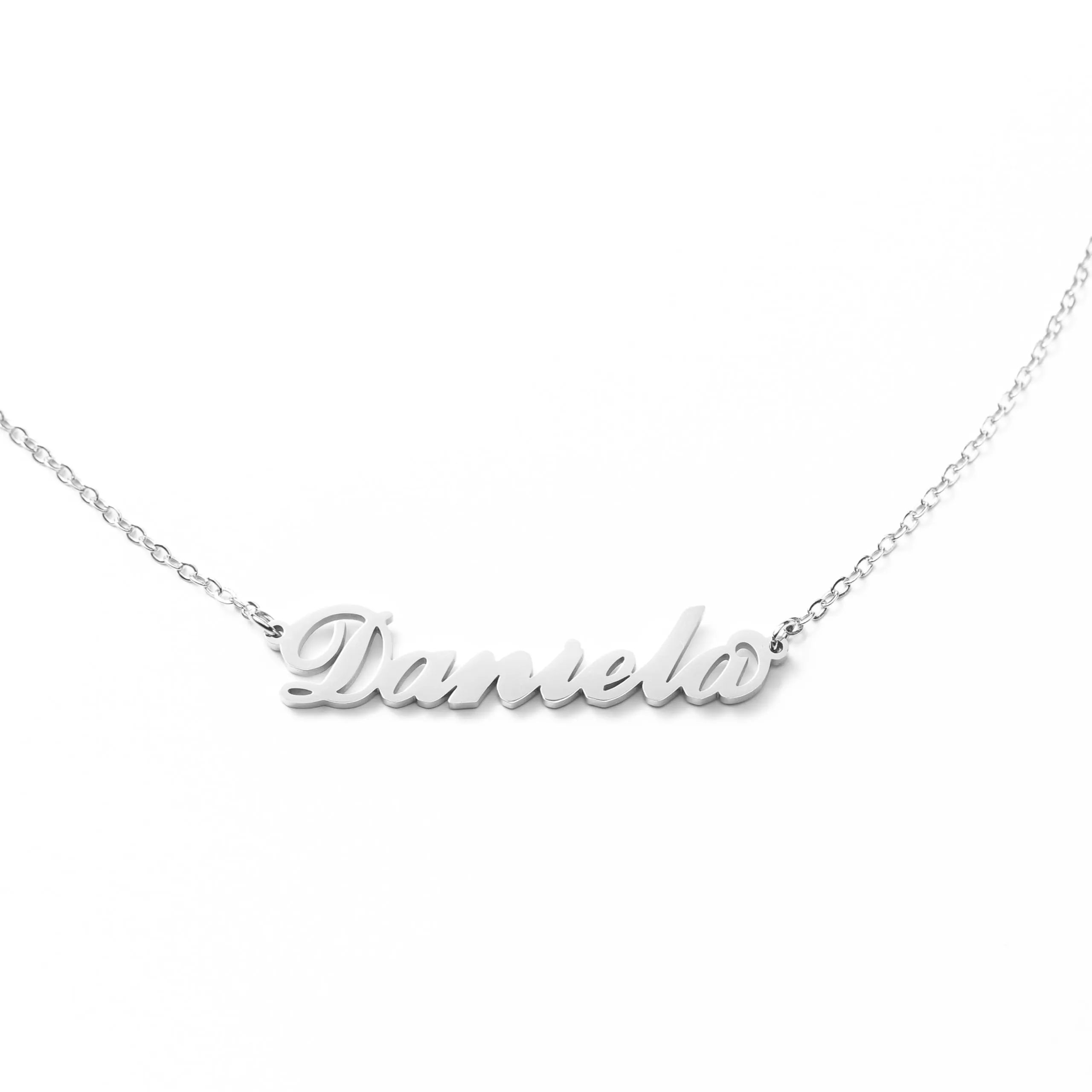 MAPIMANIA Collana con nome Daniela personalizzata in acciaio inossidabile argento - immagine 1