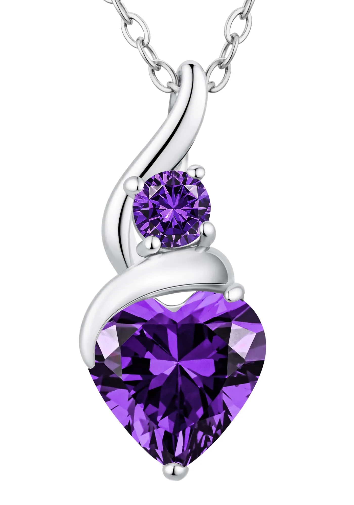 Louisa Secret Collana Donna in Argento 925 Fiamma Cuore con Zirconio - immagine 1