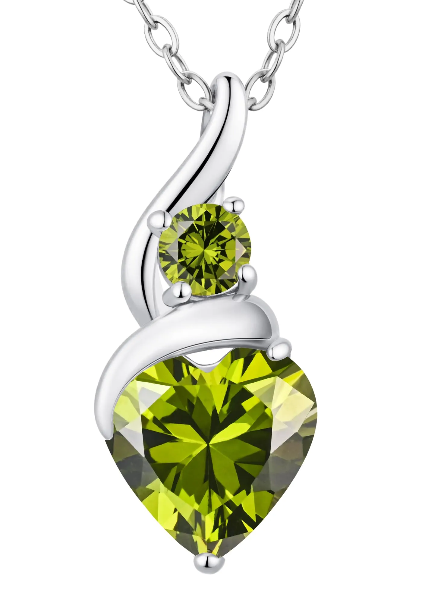 Louisa Secret Collana Donna in Argento 925 Fiamma Cuore con Zirconio - immagine 1