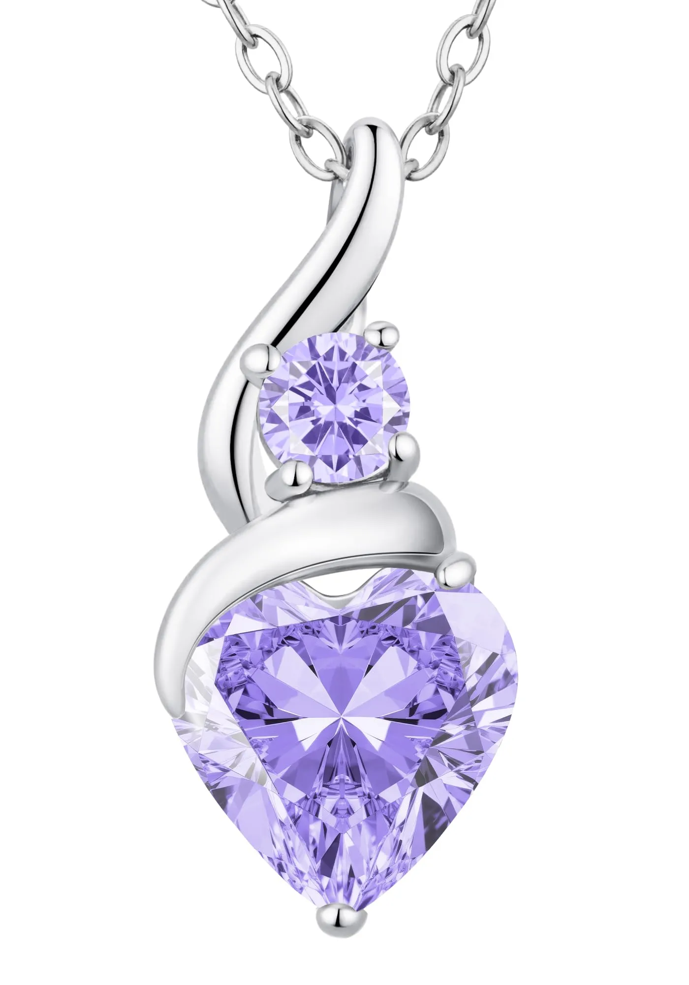 Louisa Secret Collana Donna in Argento 925 Fiamma Cuore con Zirconio - immagine 1
