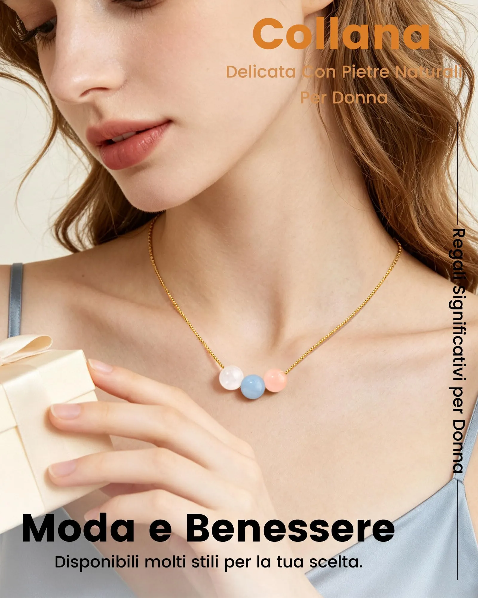 Cheerslife Collana in Pietre Naturali per Ragazza - immagine 3