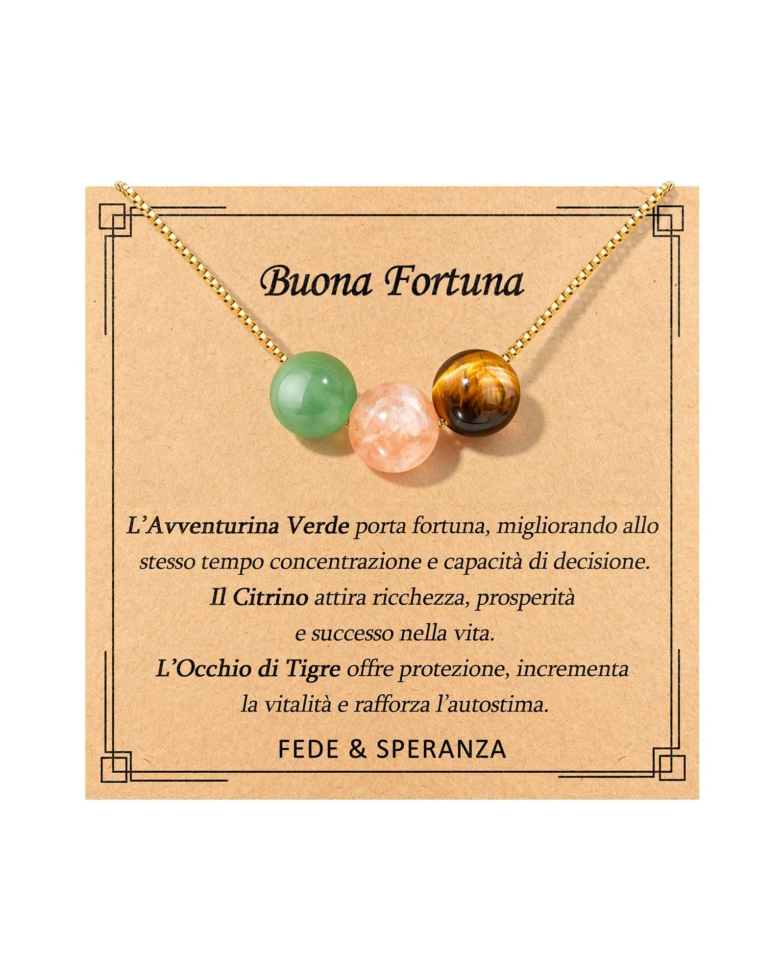 Cheerslife Collana Donna in Pietre Naturali - immagine 1