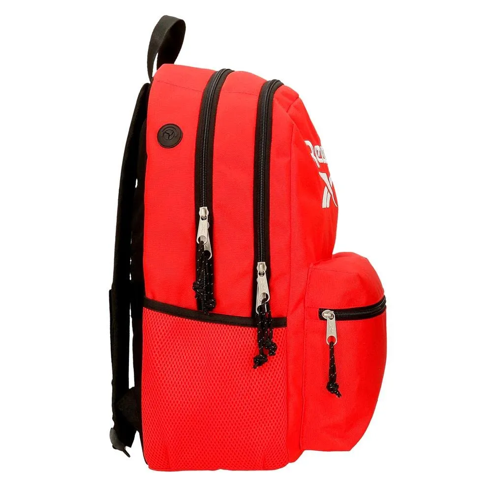 Reebok Zaino Scuola Doppio Comparto Rosso, Poliestere, 20,46L - immagine 2