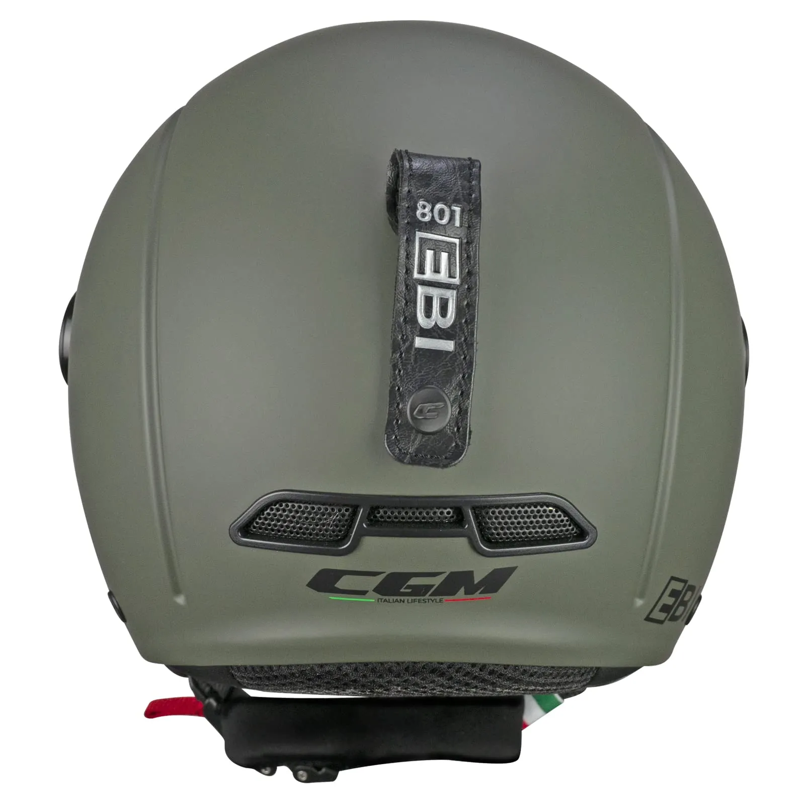 CGM 801A EBI MONO Casco Bici, sci, E-bike, Verde opaco, XS (53-54cm) - immagine 2