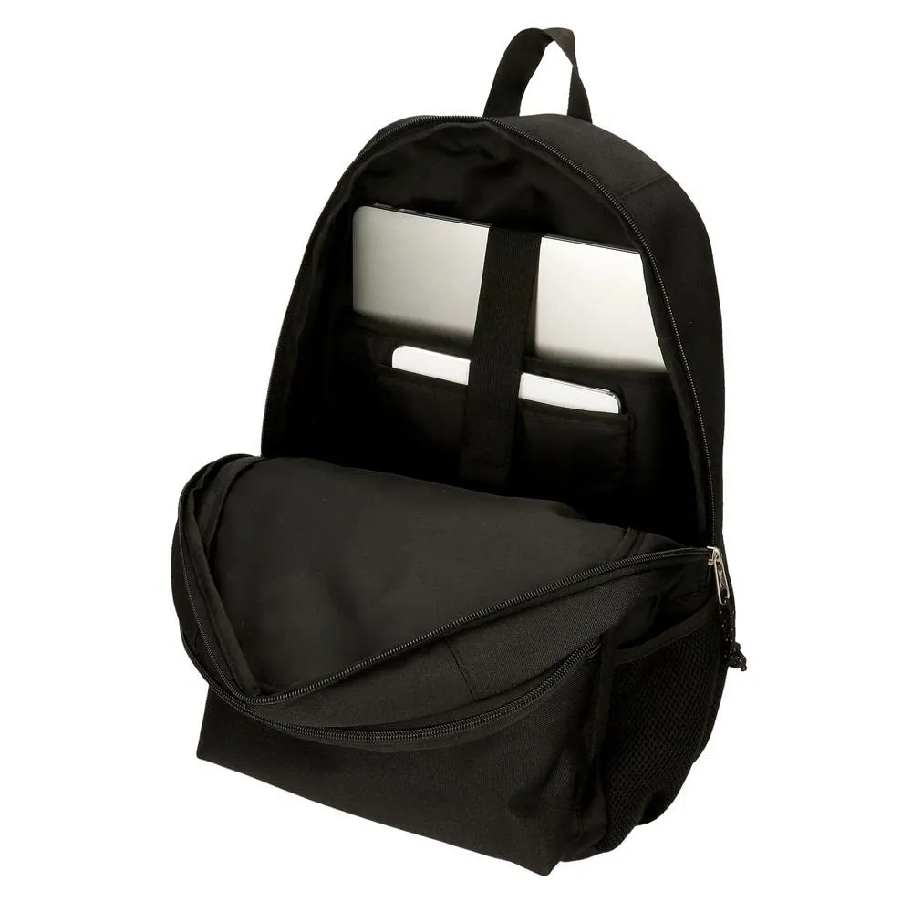 Reebok Boston Zaino Scuola Doppio Comparto Nero, 31x44x15 cm, Poliestere, 20.46L - immagine 5