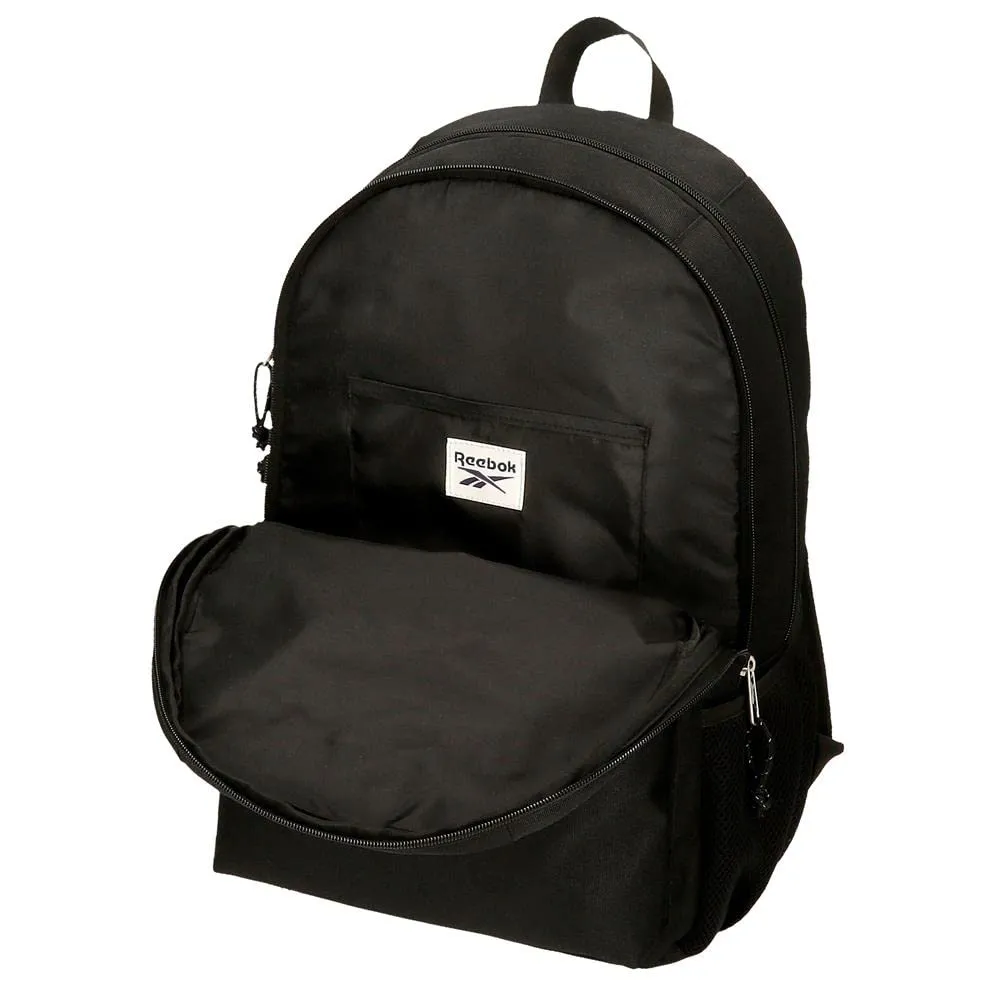 Reebok Boston Zaino Scuola Doppio Comparto Nero, 31x44x15 cm, Poliestere, 20.46L - immagine 6