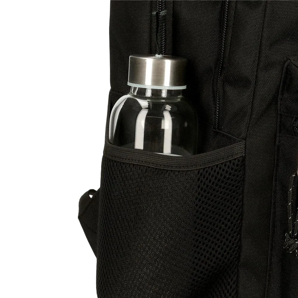 Reebok Boston Zaino Scuola Doppio Comparto Nero, 31x44x15 cm, Poliestere, 20.46L - immagine 7