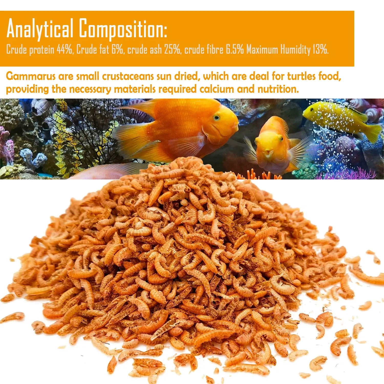 BPS Buena Pet Shop Food Gammarus per Tartarughe e Terrapini 30g BPS-04061 - immagine 3