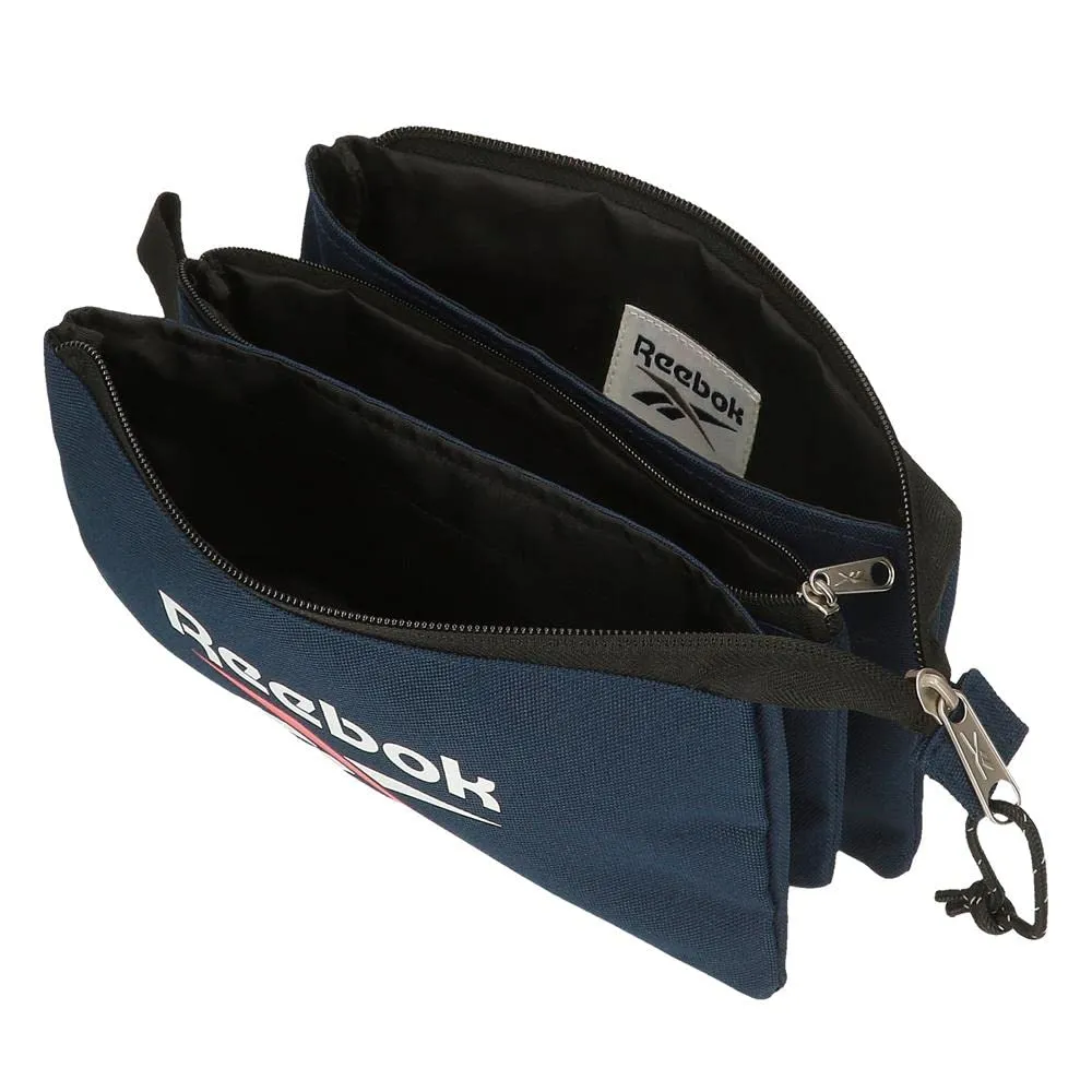 Reebok Boston Custodia Tripla Blu 22x12x5 cm Poliestere - immagine 4