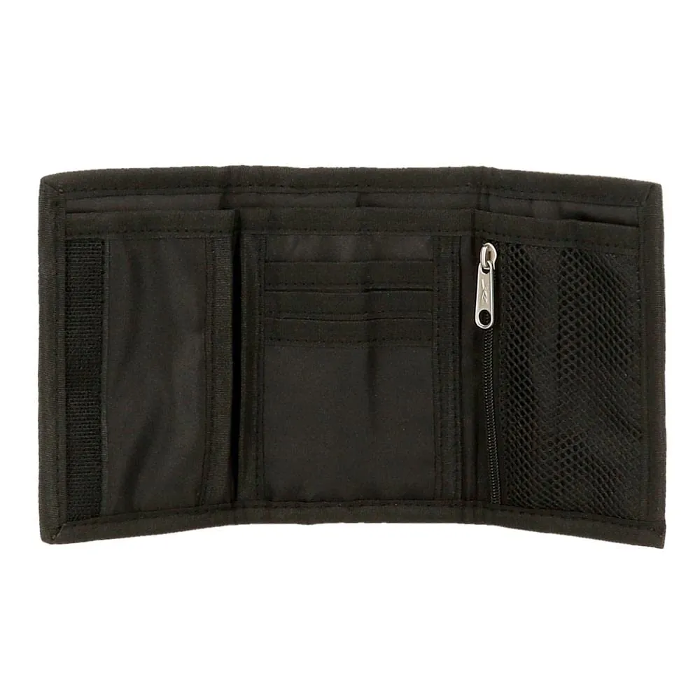 Reebok Portafoglio con portamonete Nero, Poliestere, 13x8x2,5 cm - immagine 3