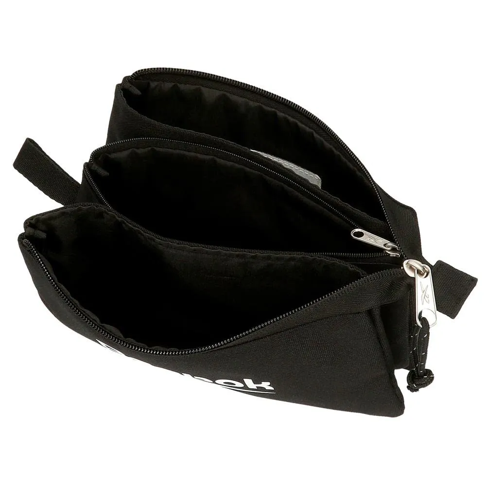 Reebok Custodia Tripla Boston Nera, Poliestere, 22x12x5 cm - immagine 4
