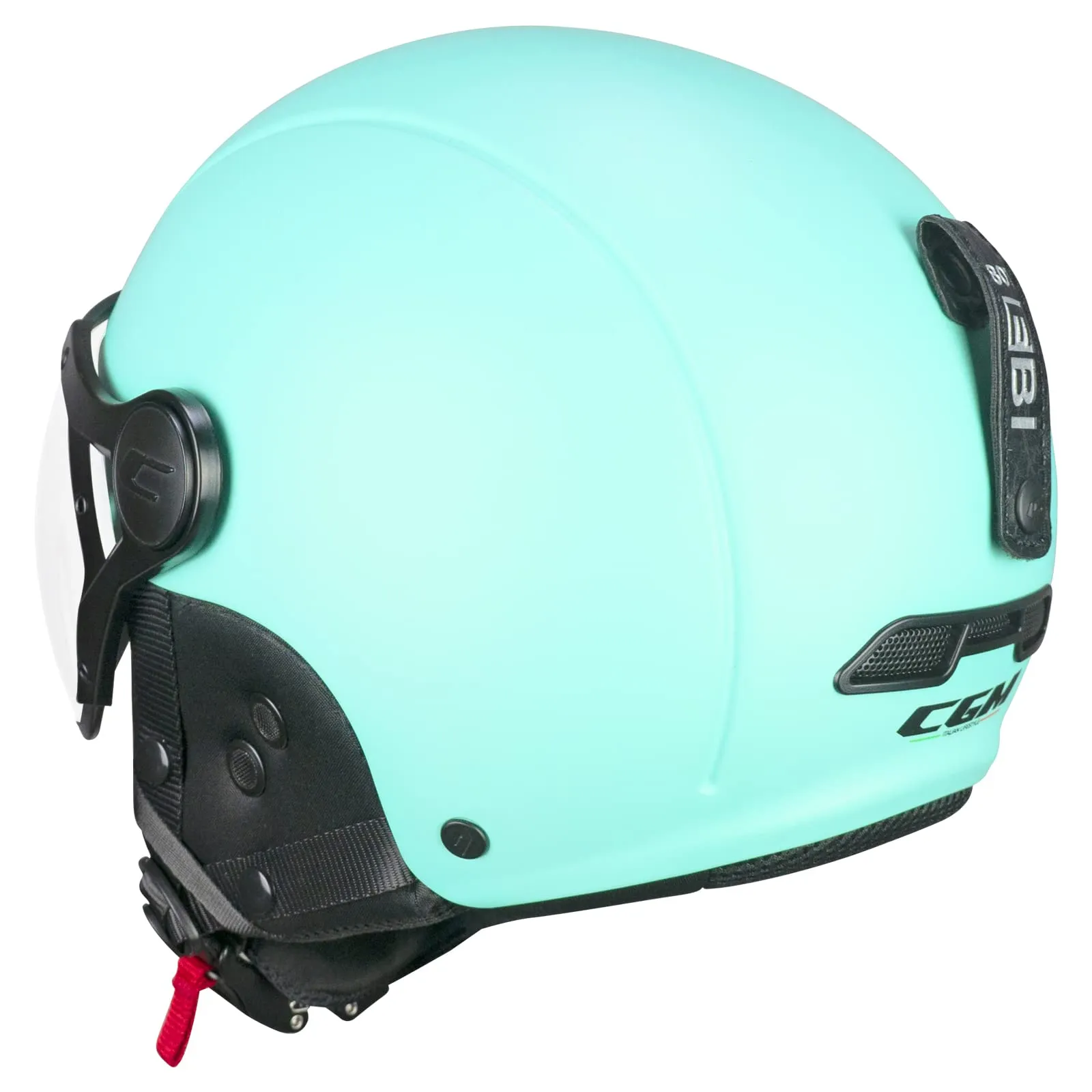 CGM 801A EBI MONO Casco Bici, sci, E-bike, Celeste opaco, S (55-56cm) - immagine 4