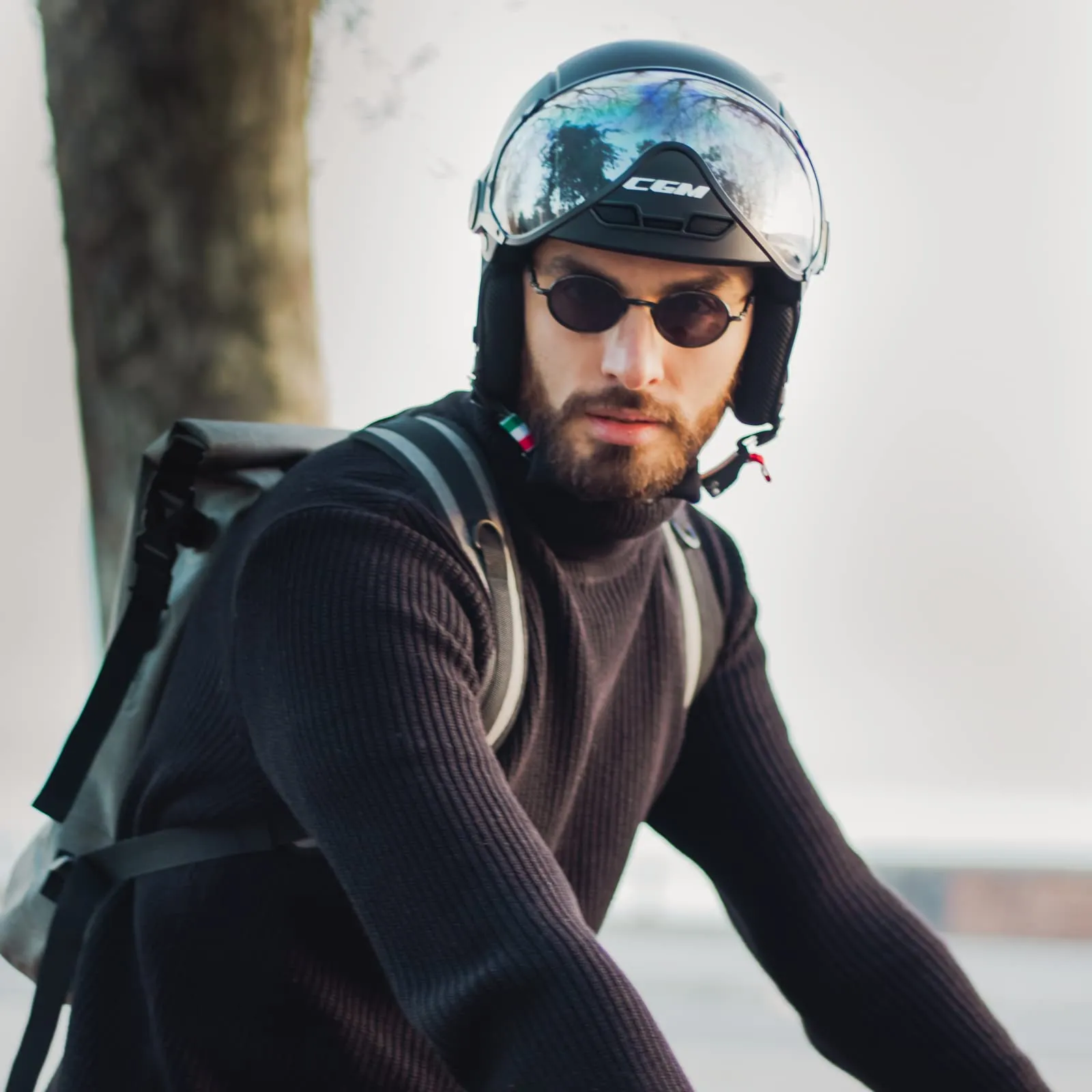 CGM 801A EBI MONO Casco Bici, Sci, E-bike, Nero opaco, XL (60cm) - immagine 6