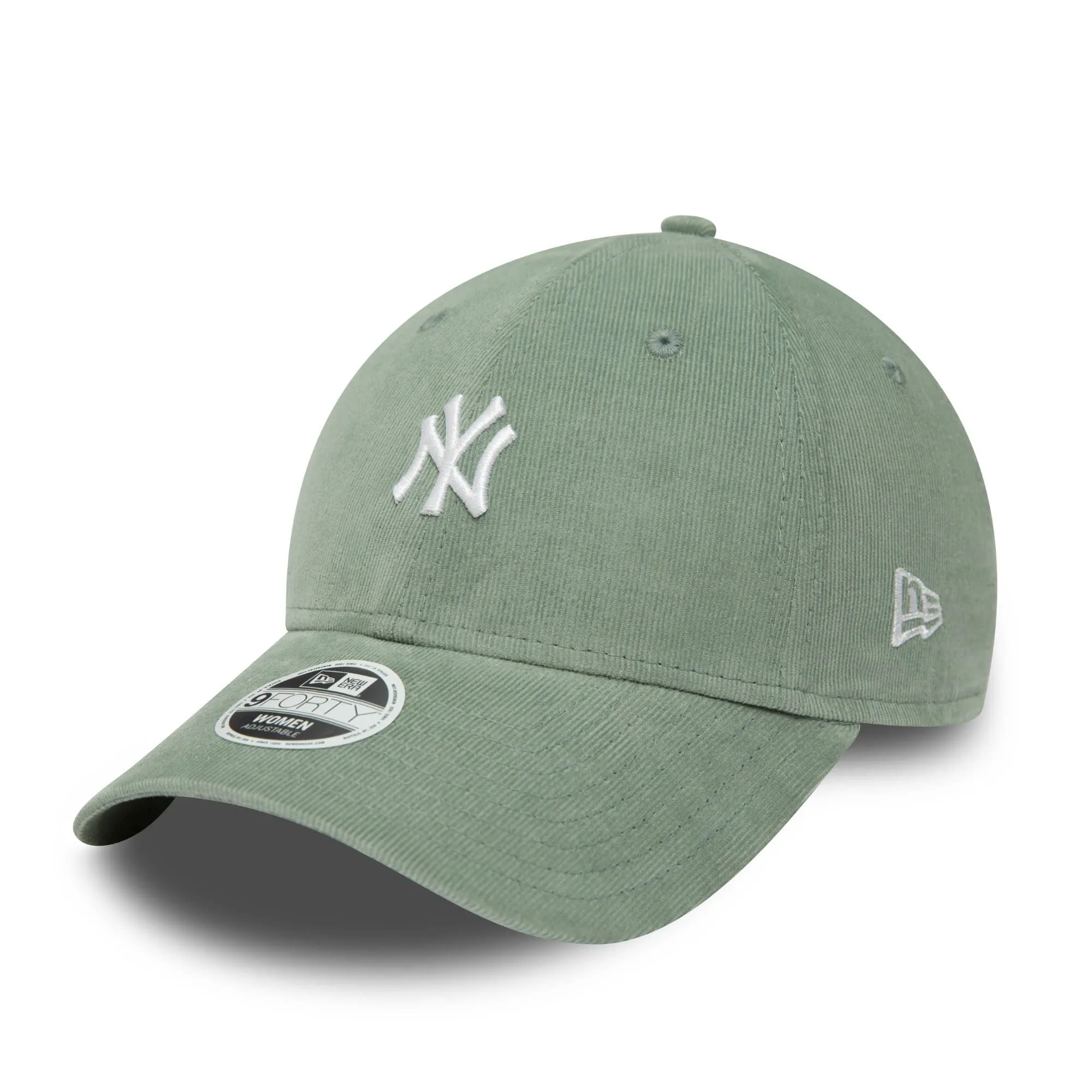 New Era New York Yankees MLB 9Forty Damen Cord Baseball Cap Grün - One Size - immagine 1