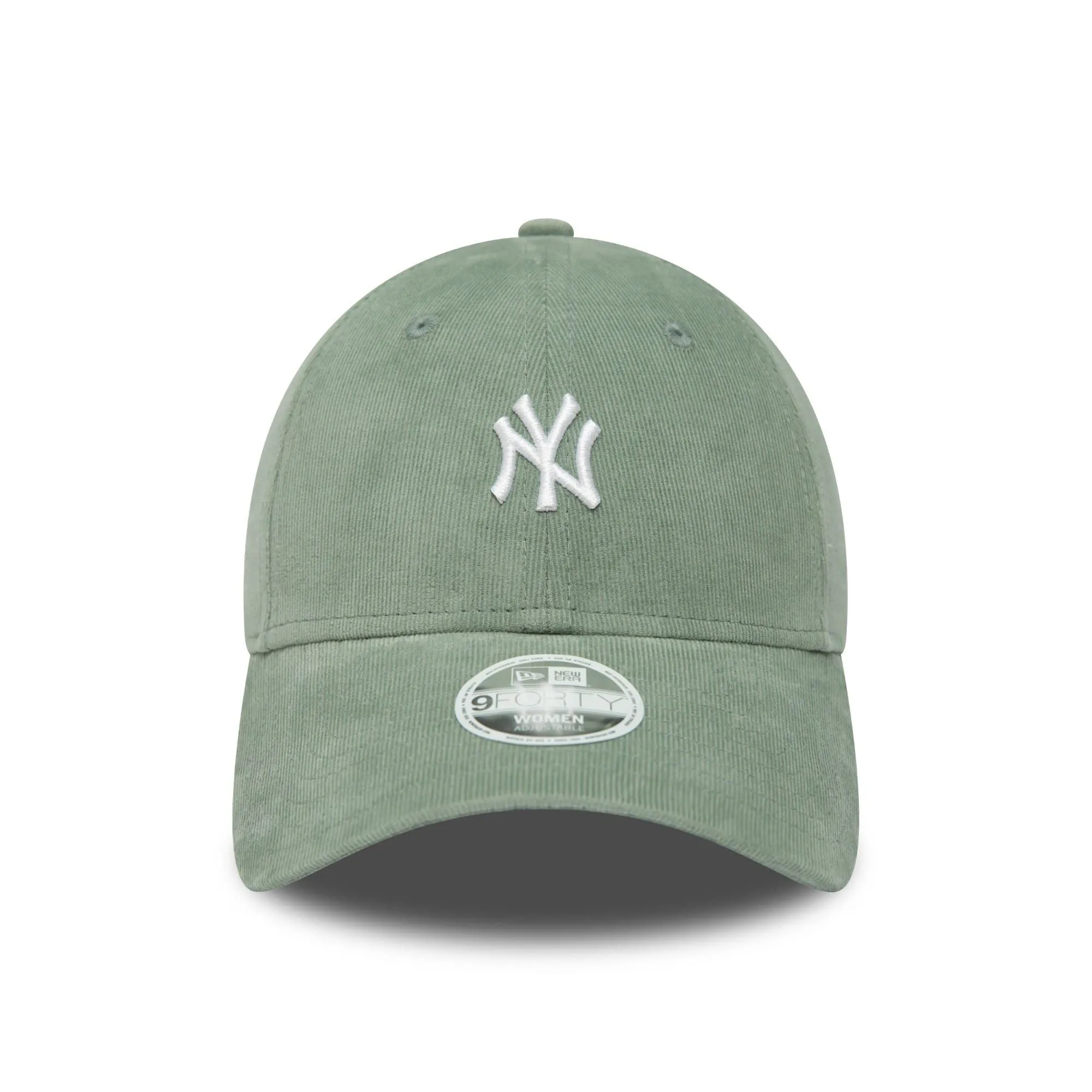 New Era New York Yankees MLB 9Forty Damen Cord Baseball Cap Grün - One Size - immagine 2