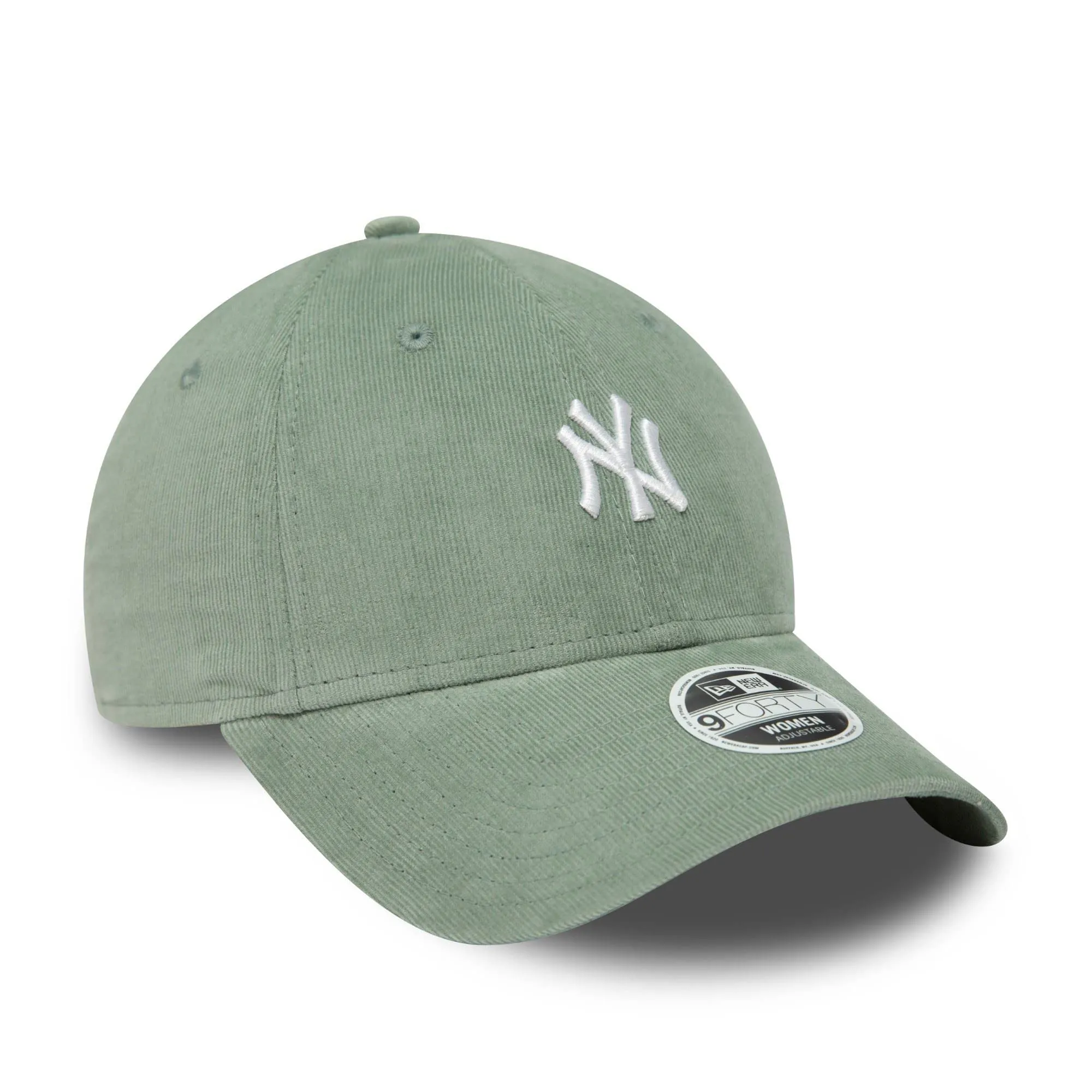 New Era New York Yankees MLB 9Forty Damen Cord Baseball Cap Grün - One Size - immagine 3