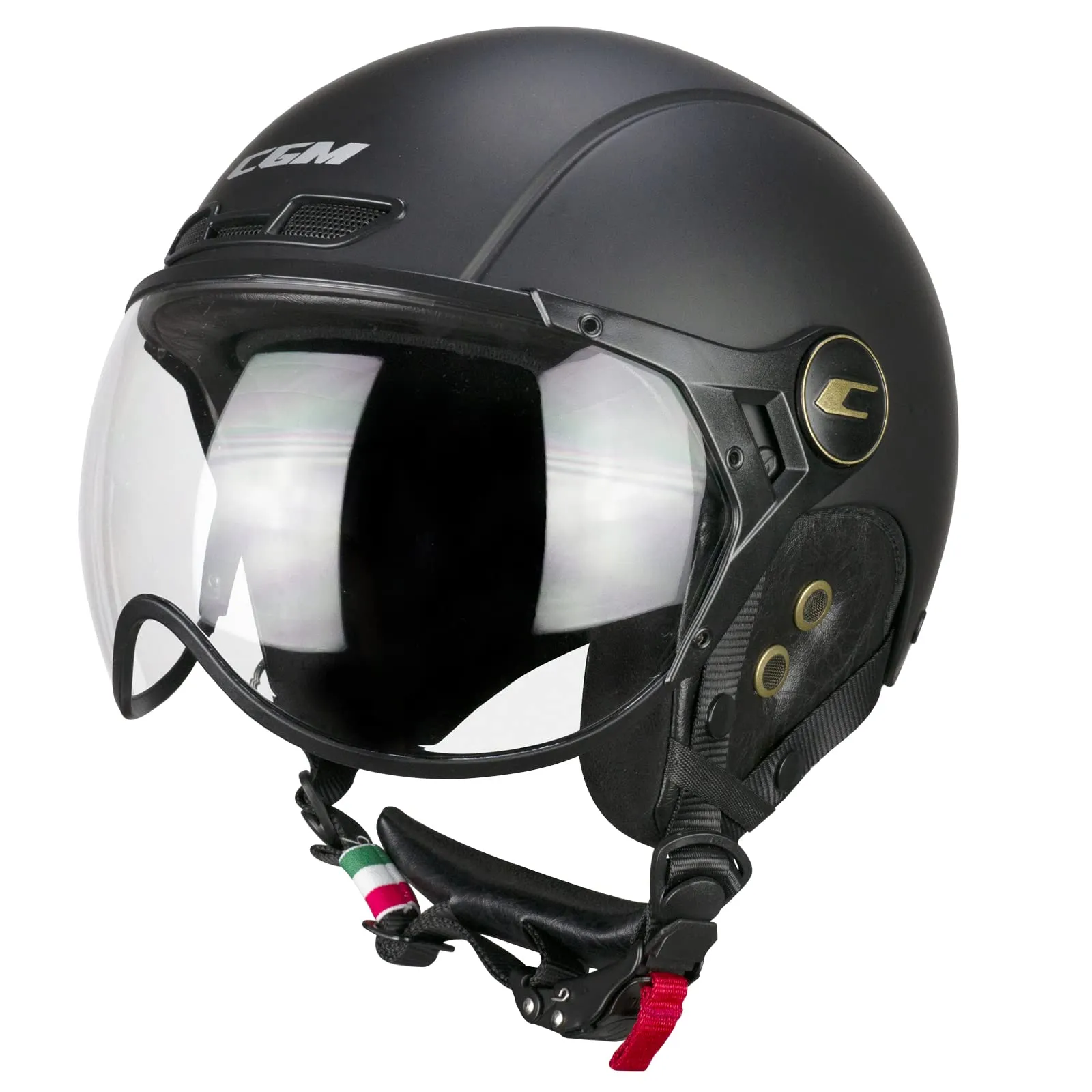 CGM Casco Bici, Sci, E-bike 801V Ebi Vintage, Nero Opaco, L (59cm) - immagine 2