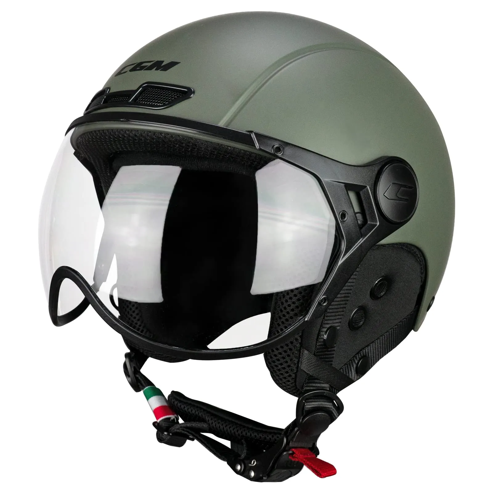 CGM Casco Bici, Sci, E-bike 801A EBI MONO, Verde Opaco, XXL (61cm) - immagine 3